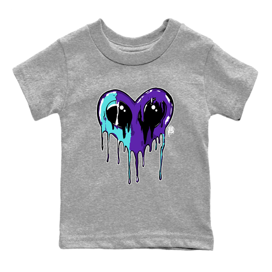 Heart Alien snkmatch Tees Kids - Air Jordan 5 Grape