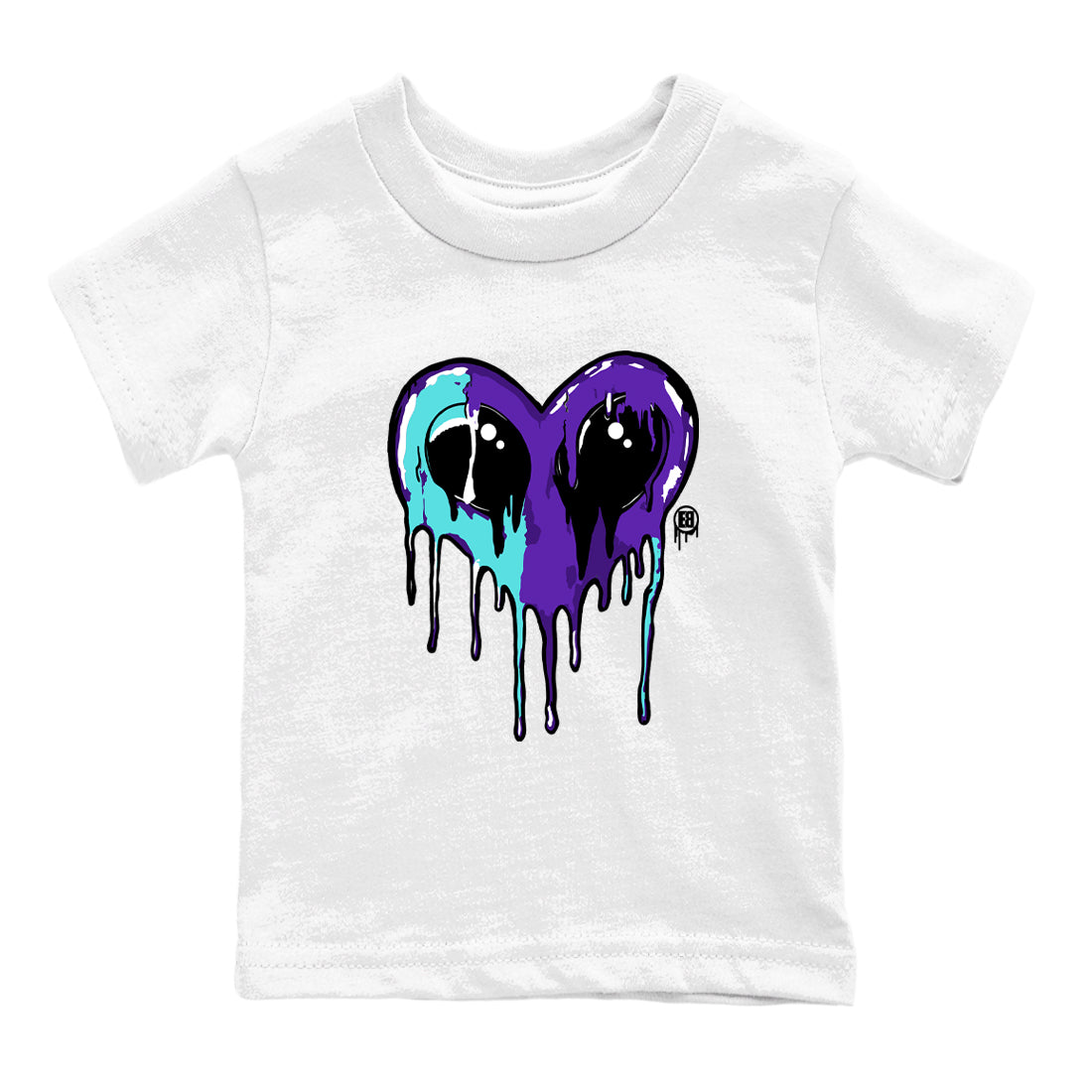 Heart Alien snkmatch Tees Kids - Air Jordan 5 Grape