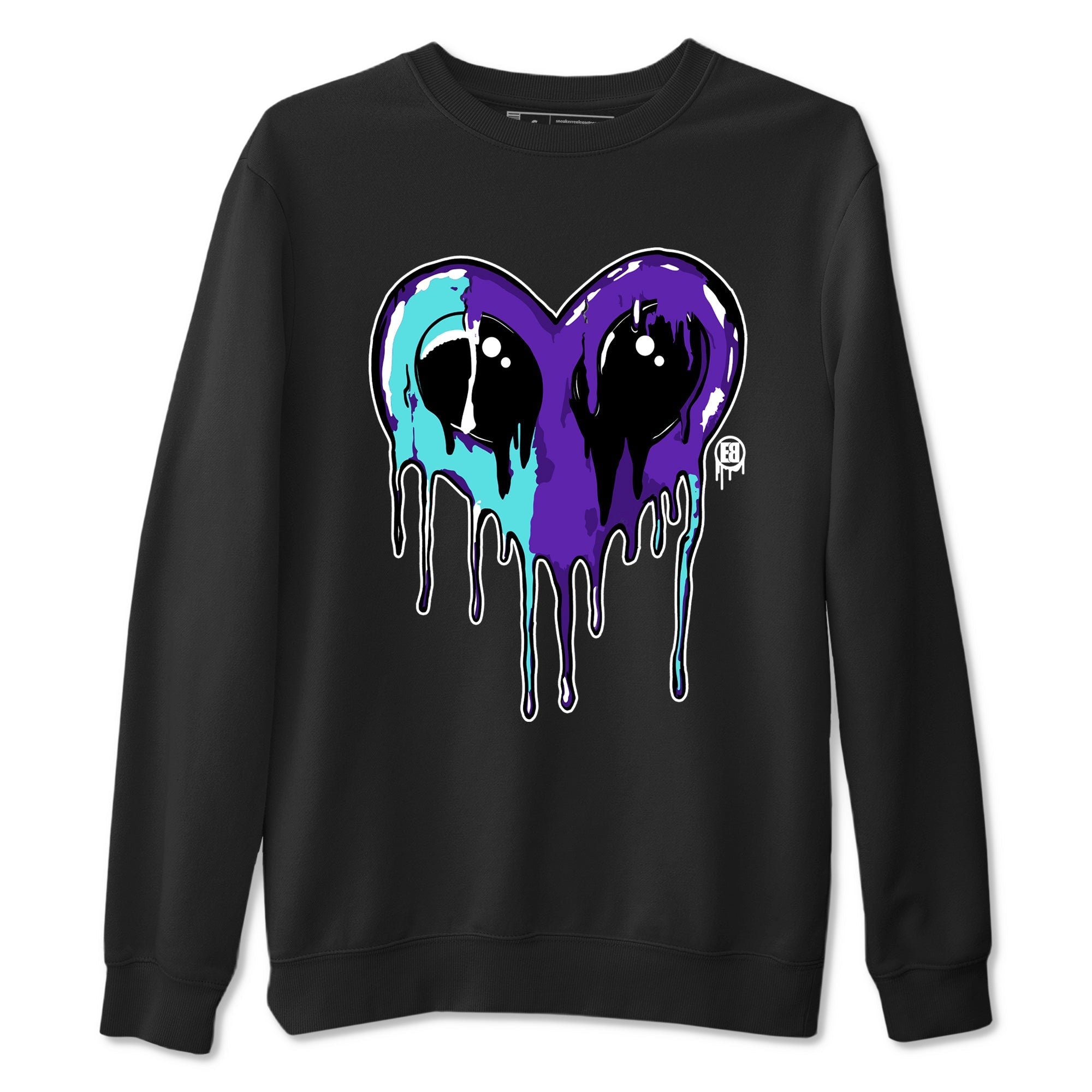 Heart Alien snkmatch Tees - Air Jordan 5 Grape