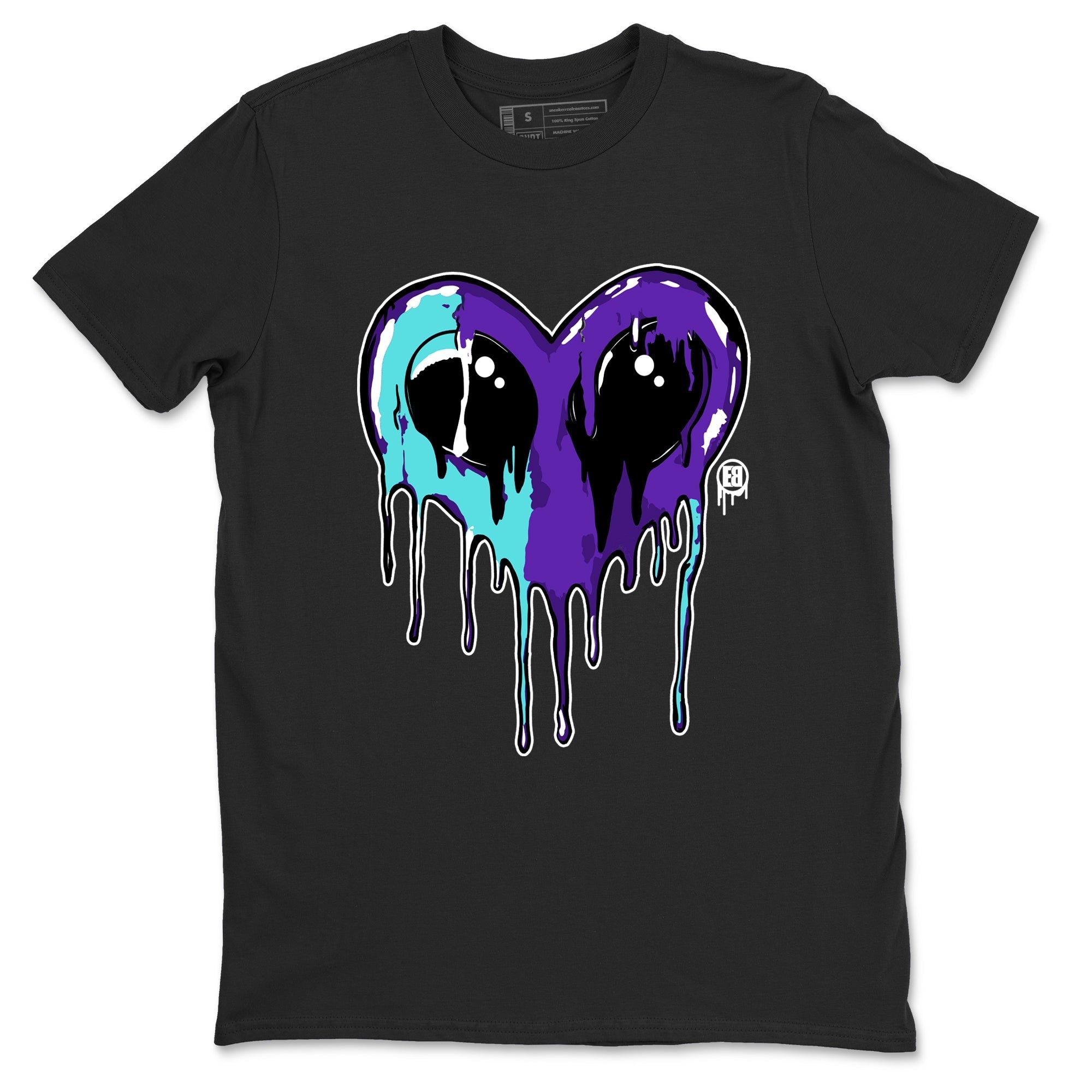 Heart Alien snkmatch Tees - Air Jordan 5 Grape