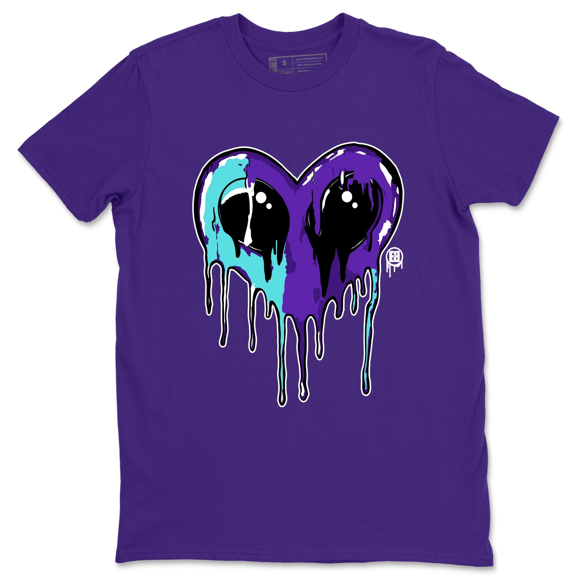 Heart Alien snkmatch Tees - Air Jordan 5 Grape