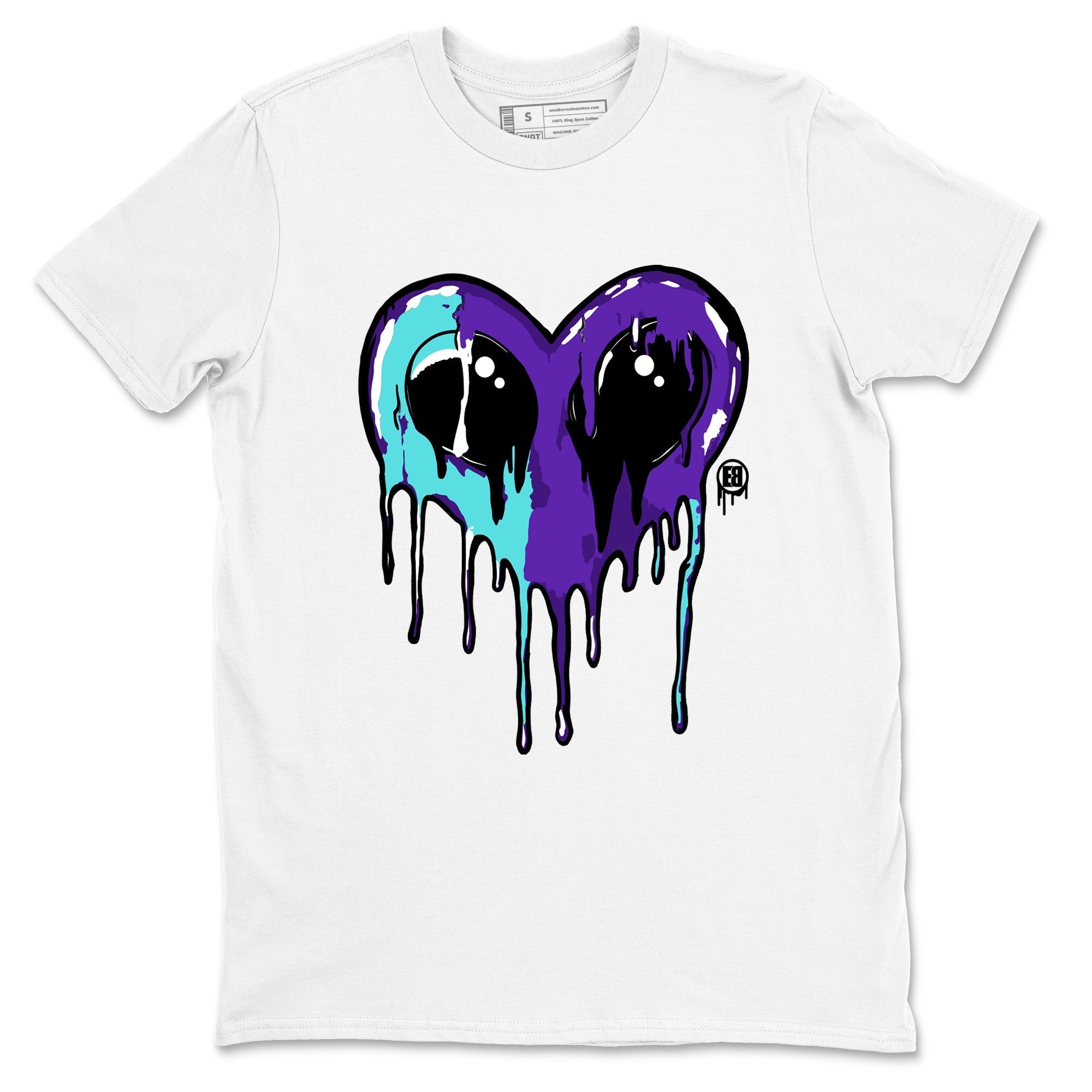 Heart Alien snkmatch Tees - Air Jordan 5 Grape