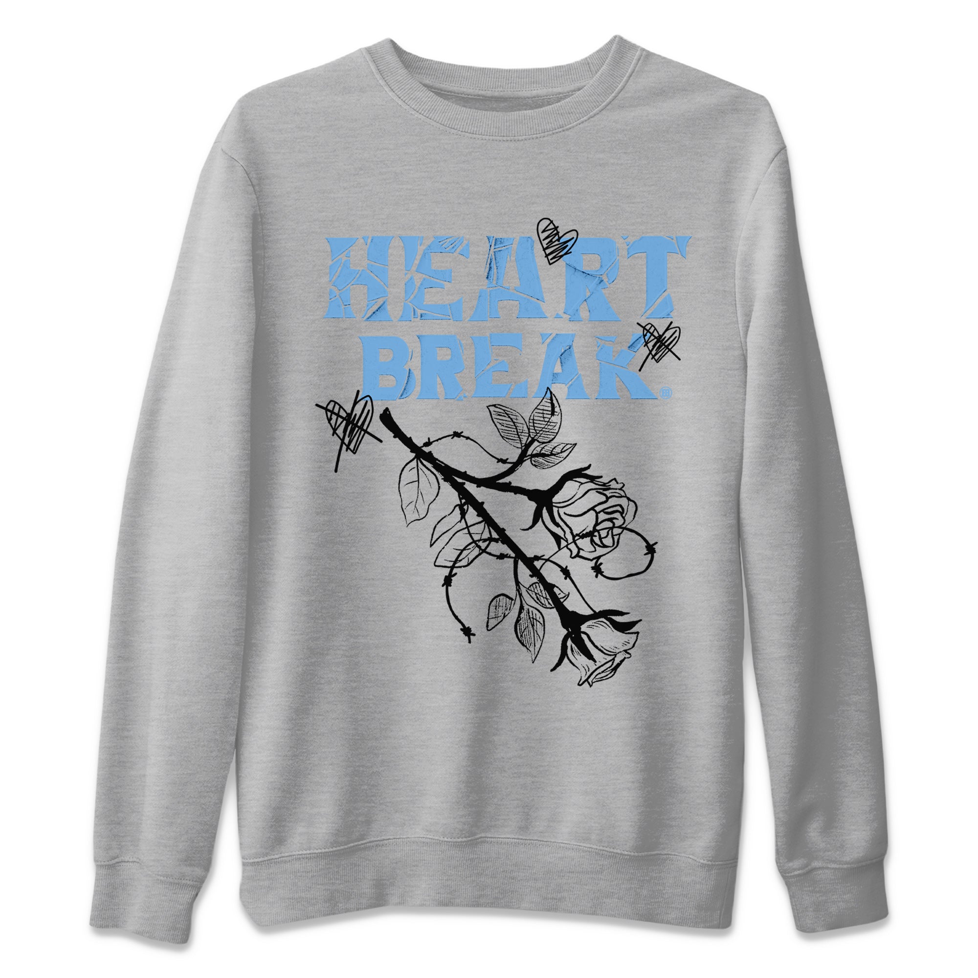 Heart Break Unisex Tops - Air Jordan 1 UNC Toe