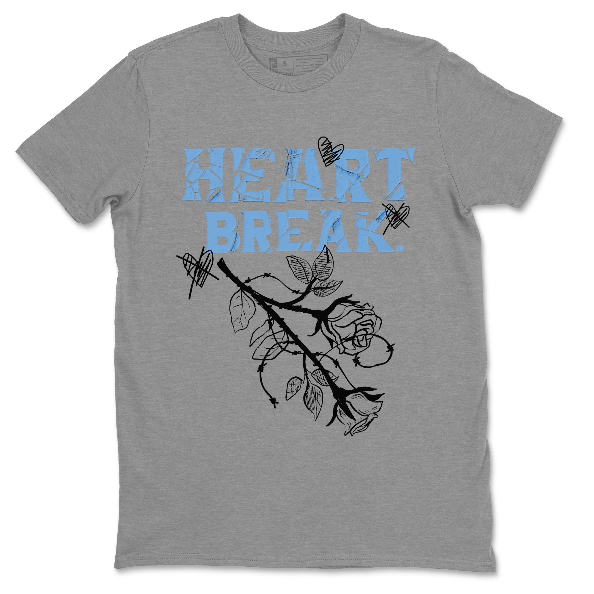 Heart Break Unisex Tops - Air Jordan 1 UNC Toe