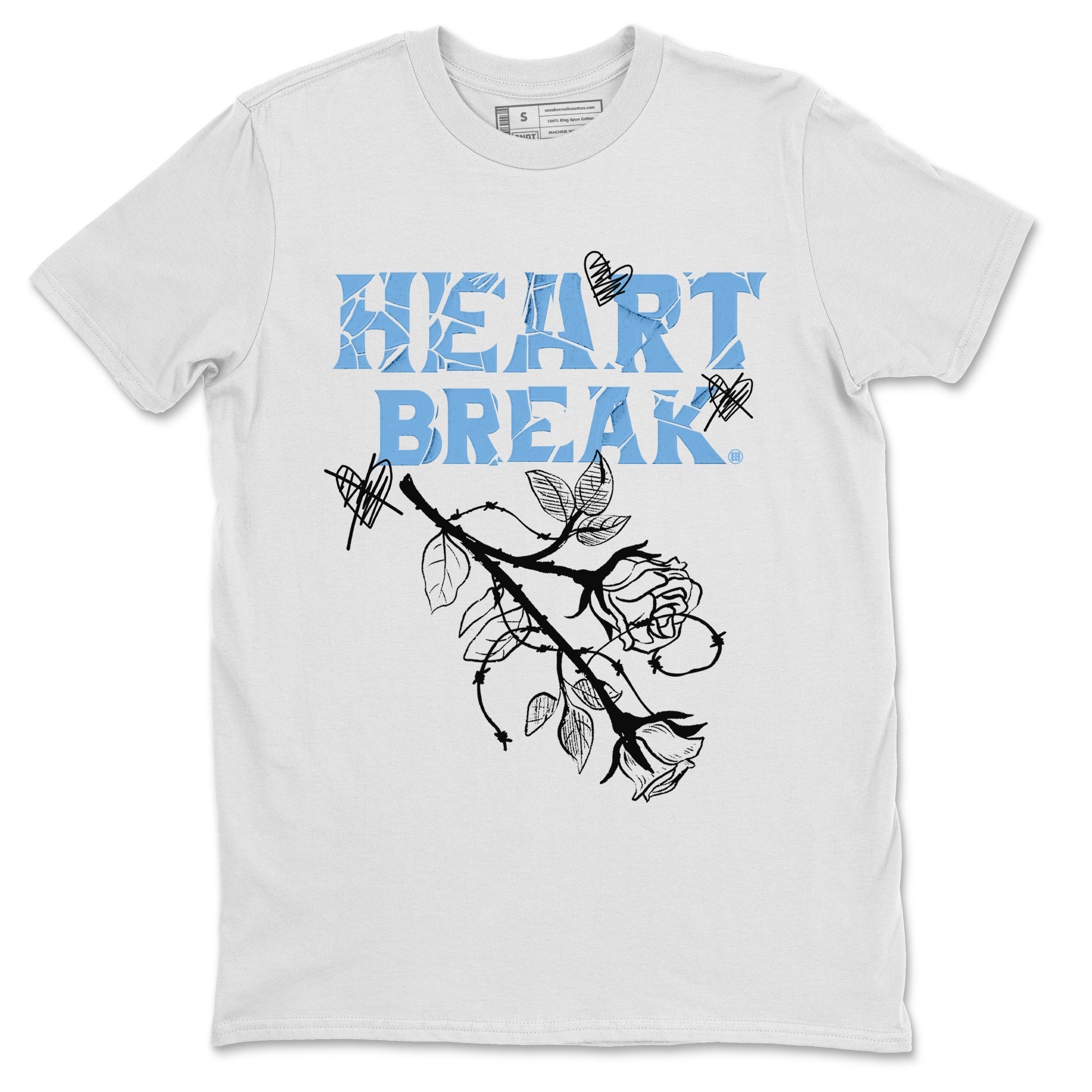 Heart Break Unisex Tops - Air Jordan 1 UNC Toe
