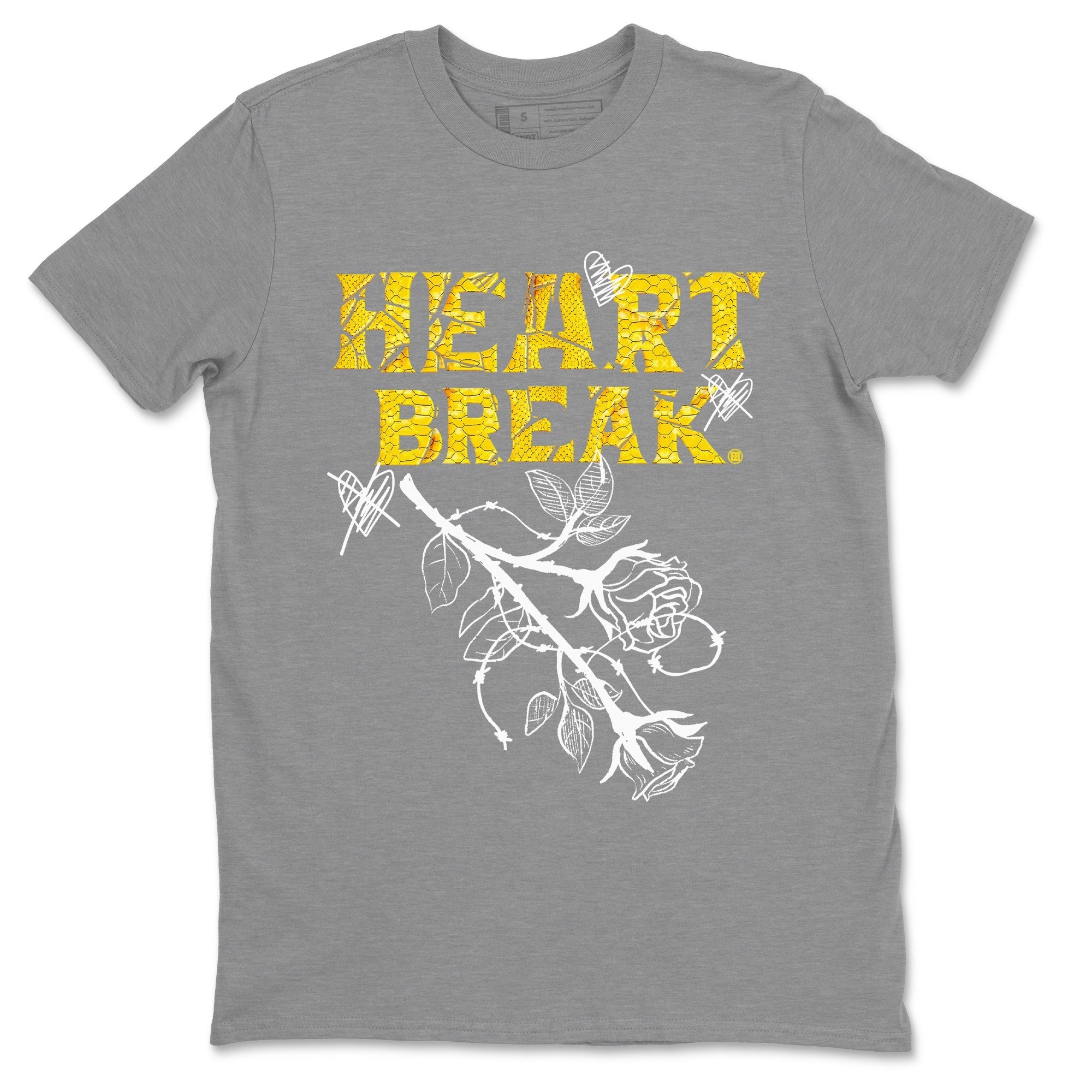 Heart Break Unisex Tops - Air Jordan 11 Yellow Python
