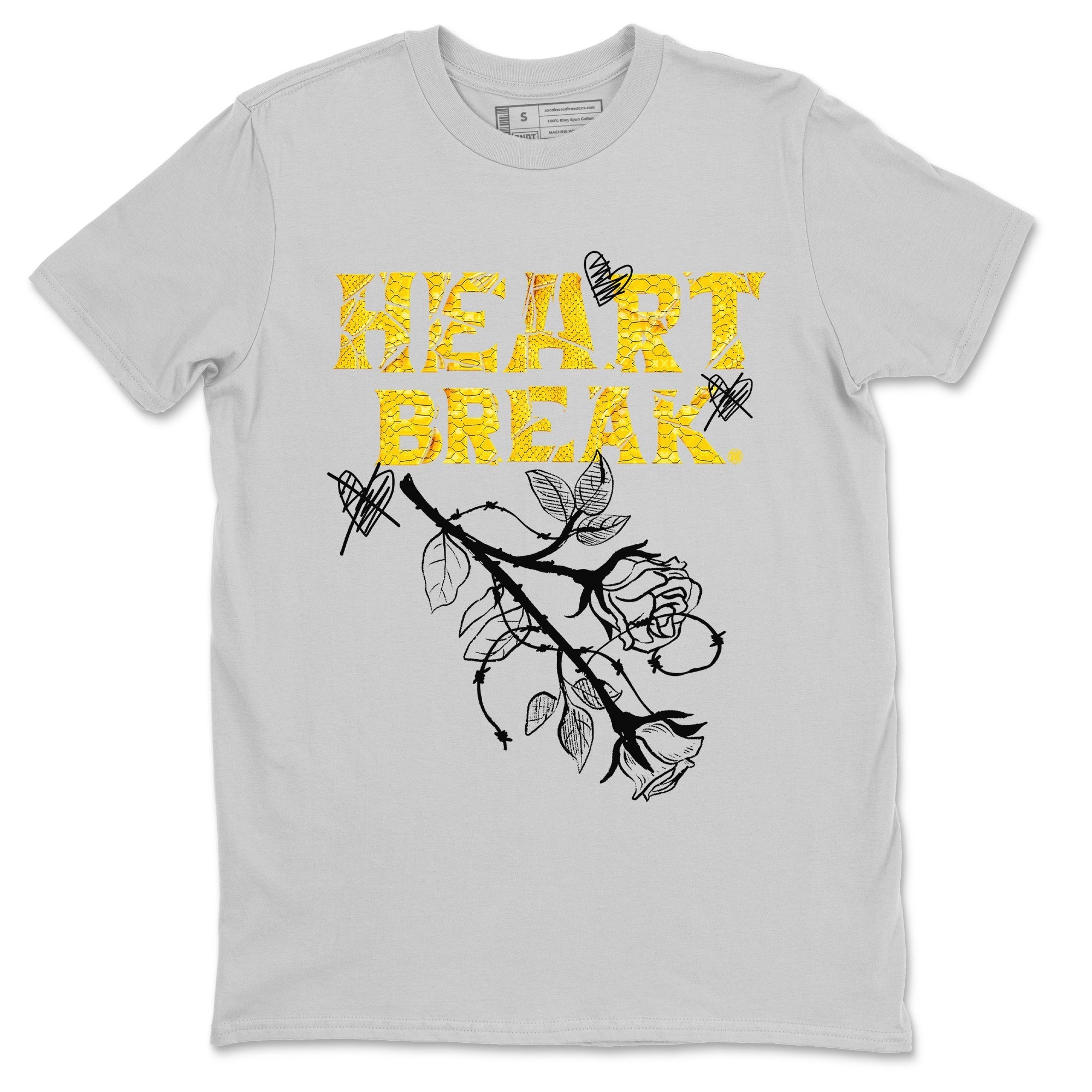 Heart Break Unisex Tops - Air Jordan 11 Yellow Python