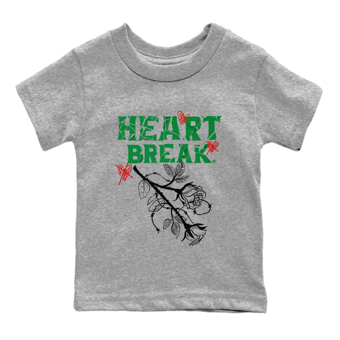 Heart Break Kids Tops - Air Jordan 3 Lucky Green