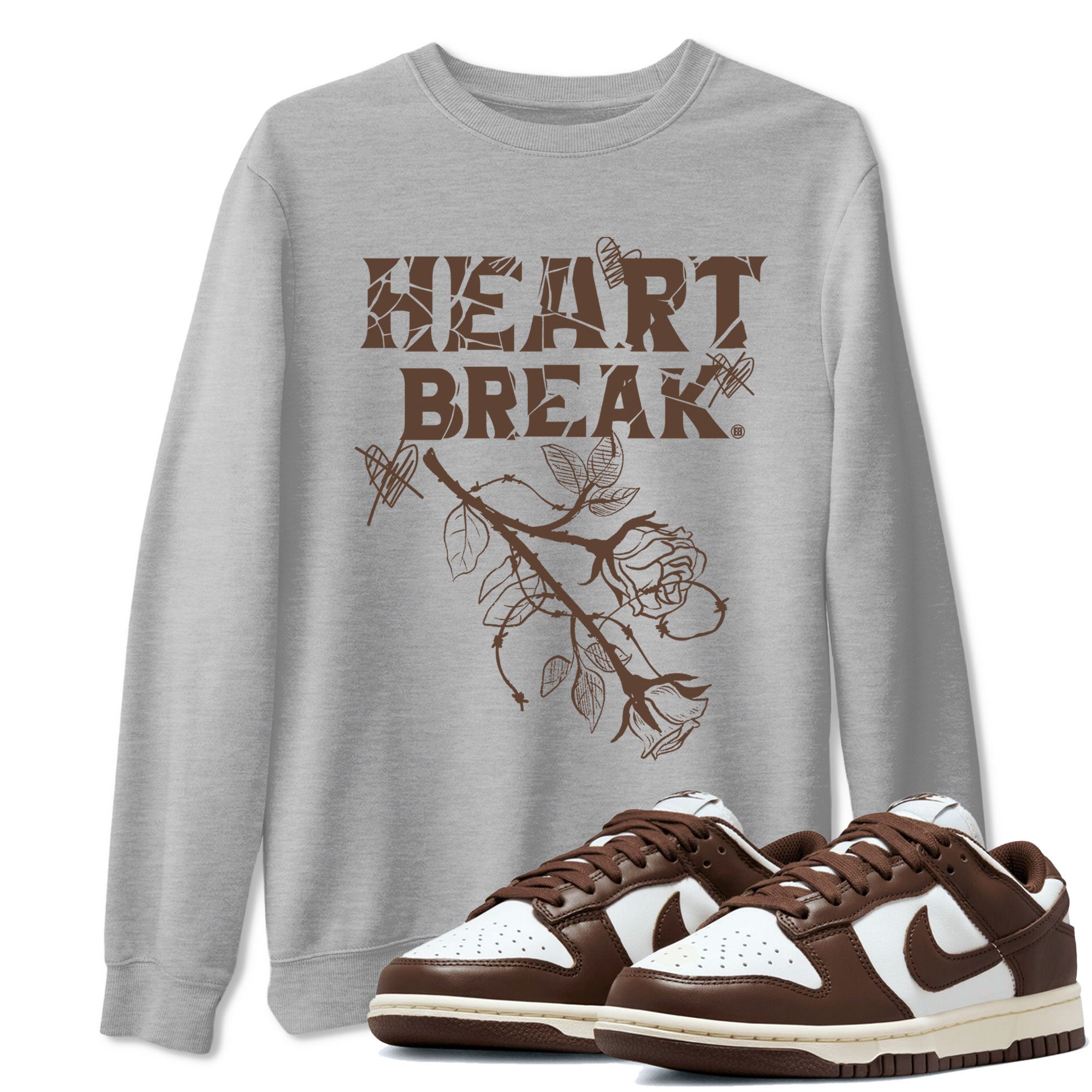 Heart Break snkmatch Tee - Dunk Cacao Wow