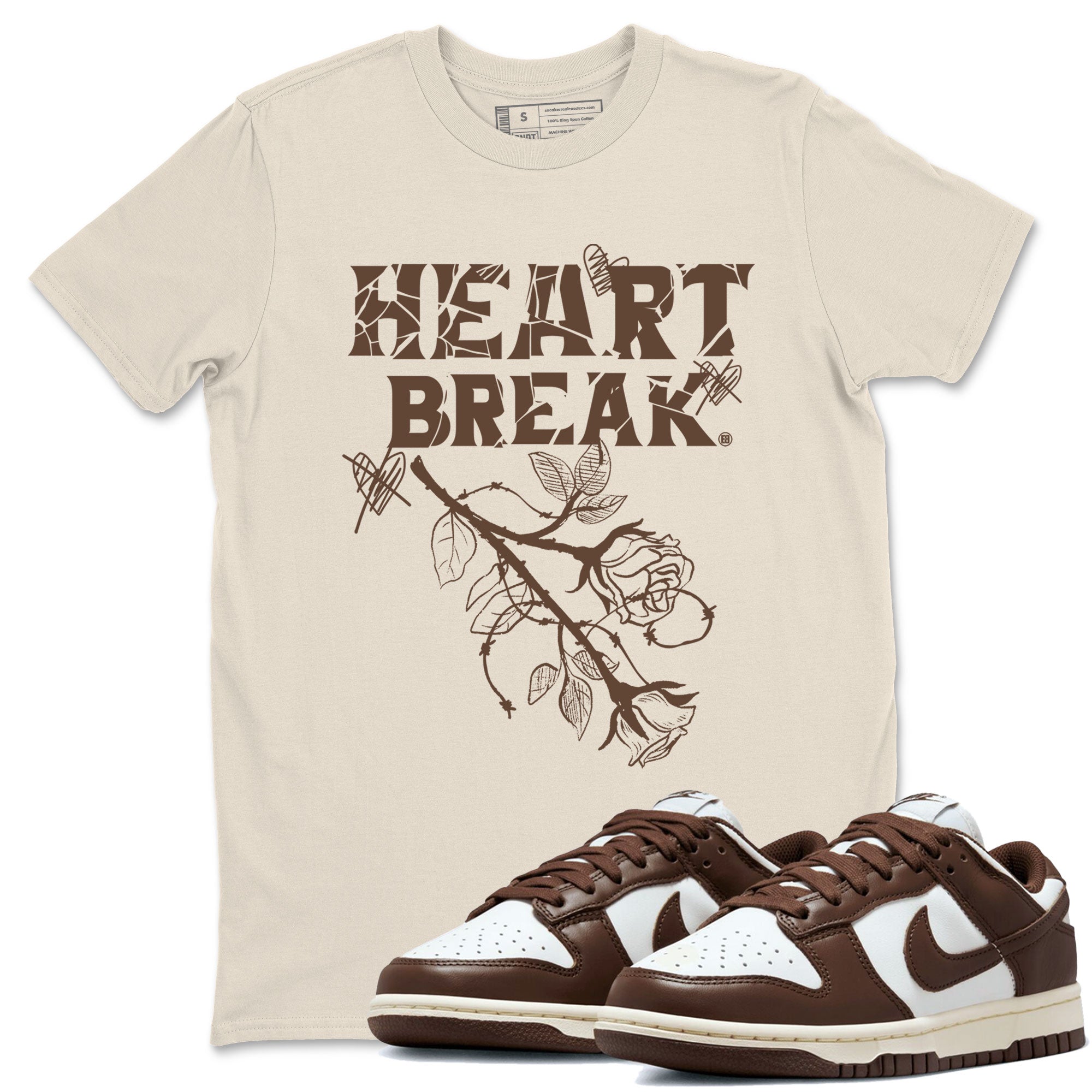 Heart Break snkmatch Tee - Dunk Cacao Wow