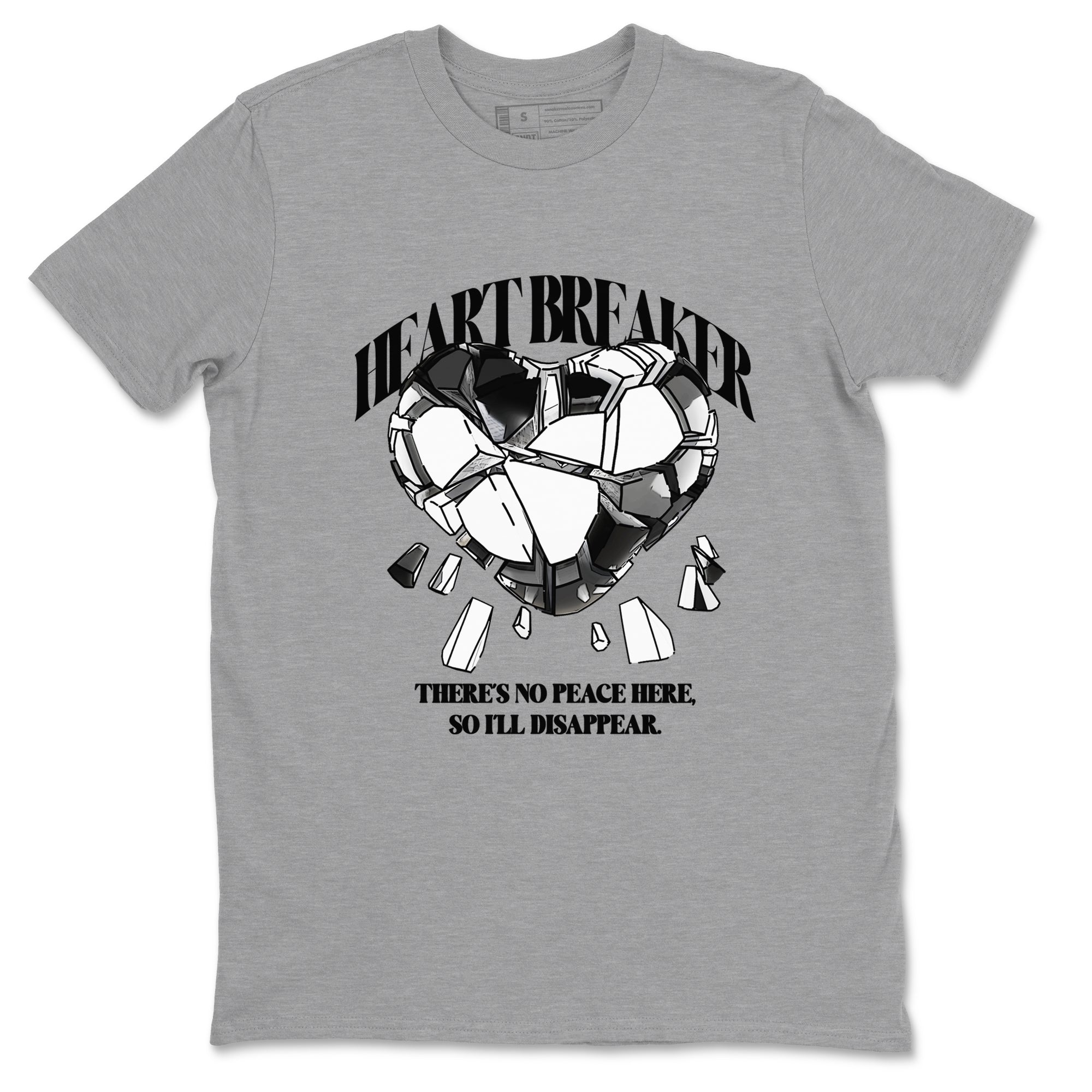 Heart Breaker snkmatch Tees - Air Jordan 1 Black White