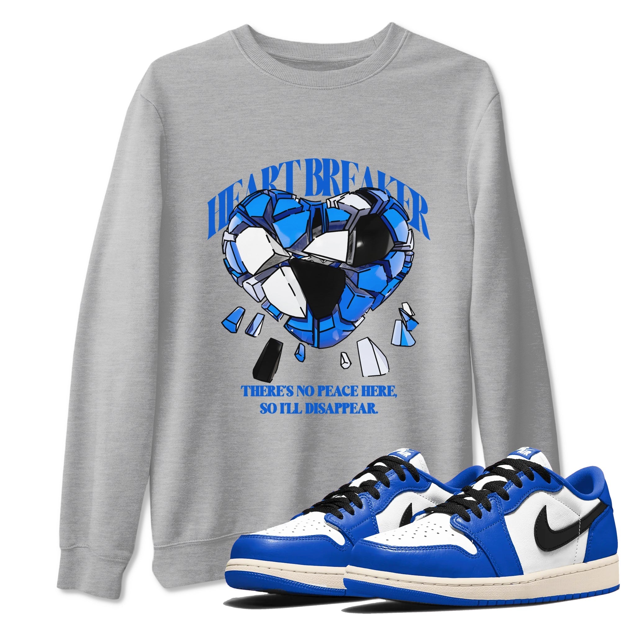 Heart Breaker snkmatch Tees - Air Jordan 1 Game Royal