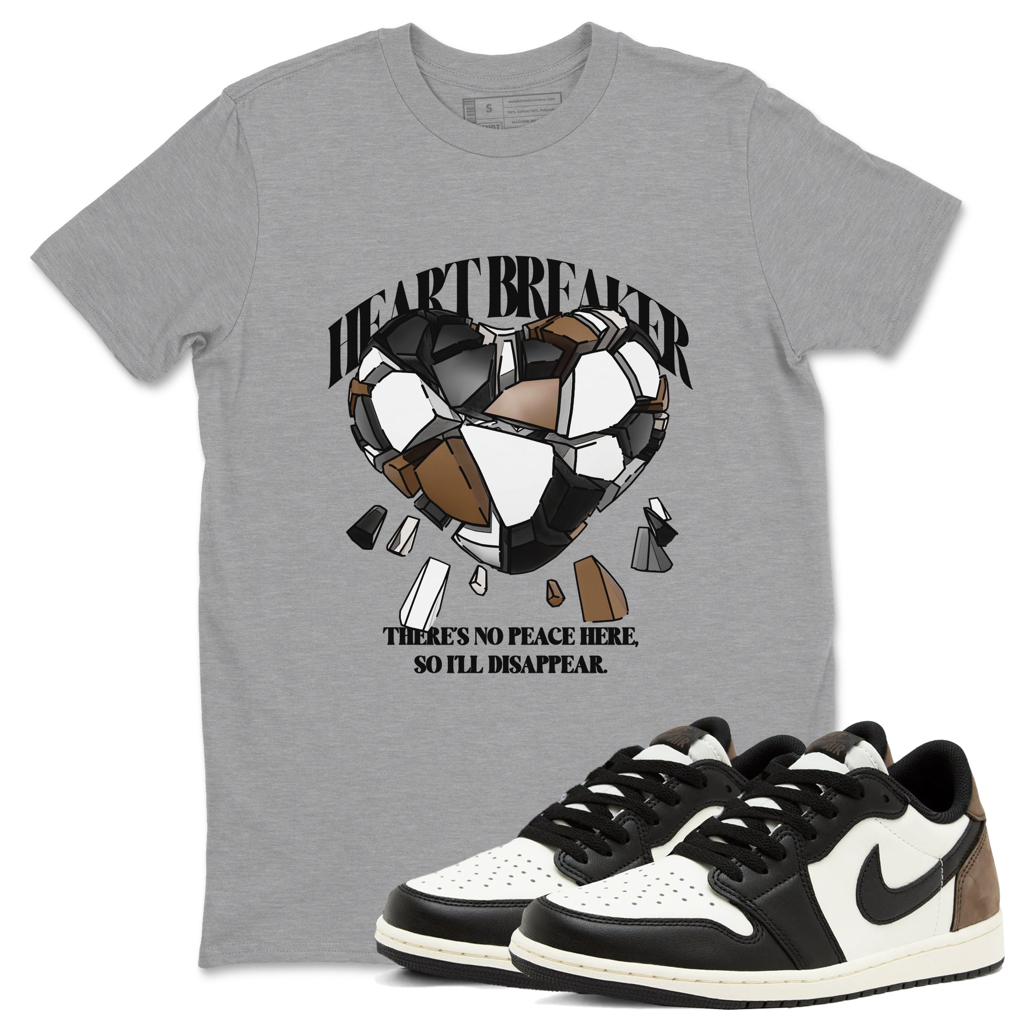 Heart Breaker snkmatch Tees - Air Jordan 1 Mocha