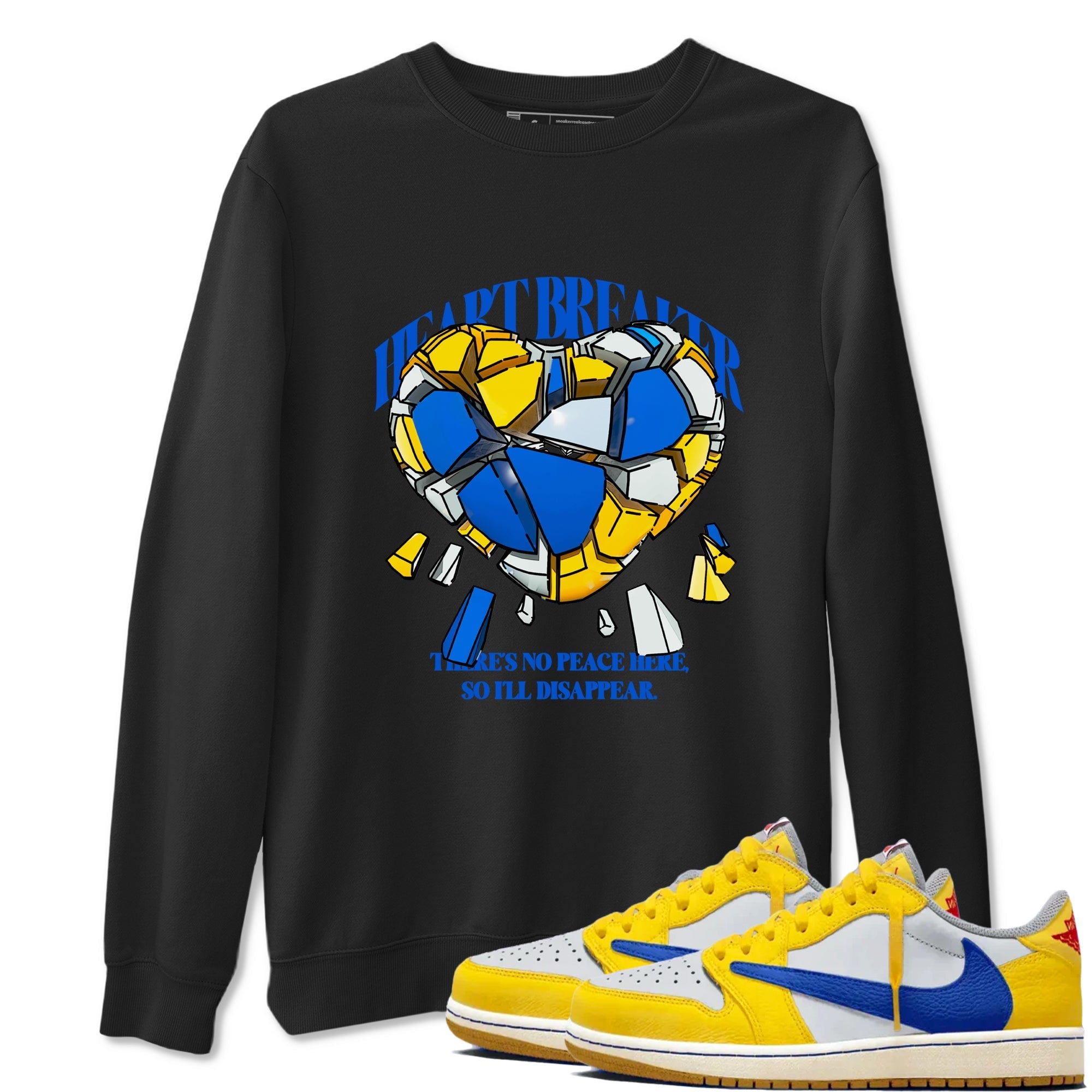 Heart Breaker snkmatch Tees - Air Jordan 1 Travis Scott Canary