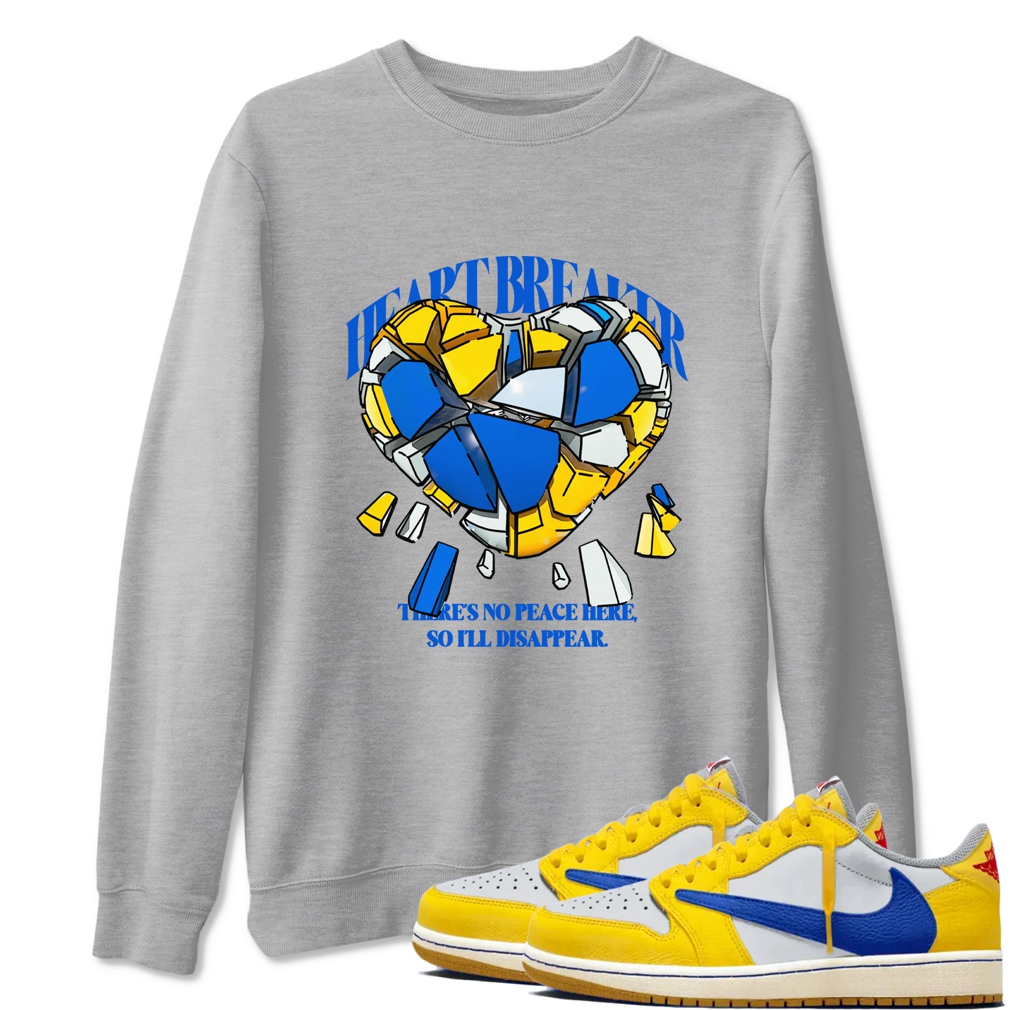 Heart Breaker snkmatch Tees - Air Jordan 1 Travis Scott Canary