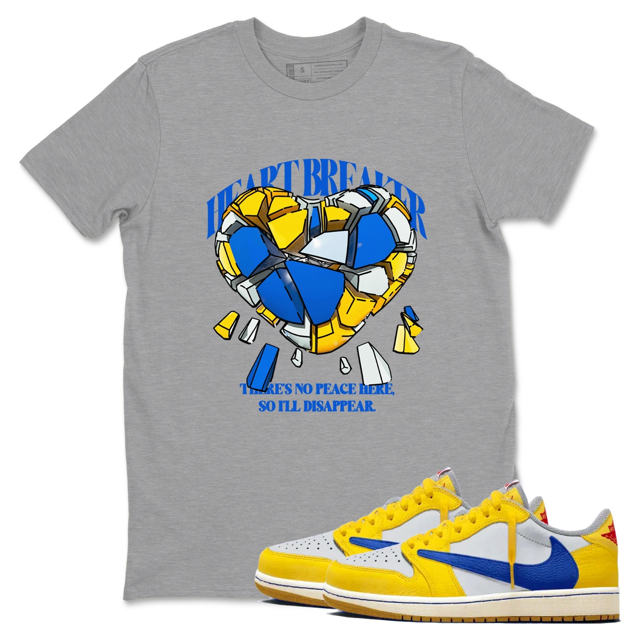 Heart Breaker snkmatch Tees - Air Jordan 1 Travis Scott Canary