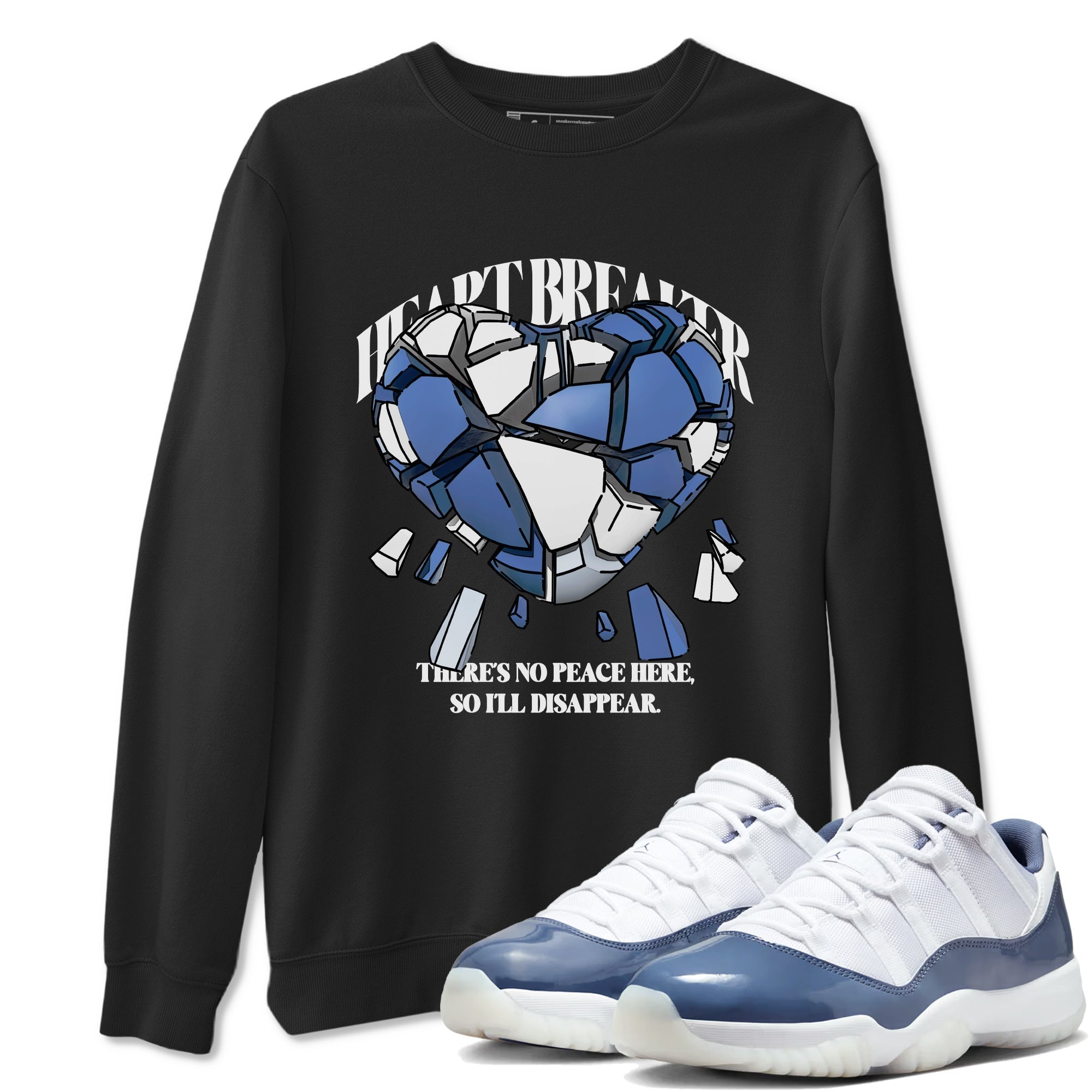 Heart Breaker snkmatch Tees - Air Jordan 11 Diffused Blue