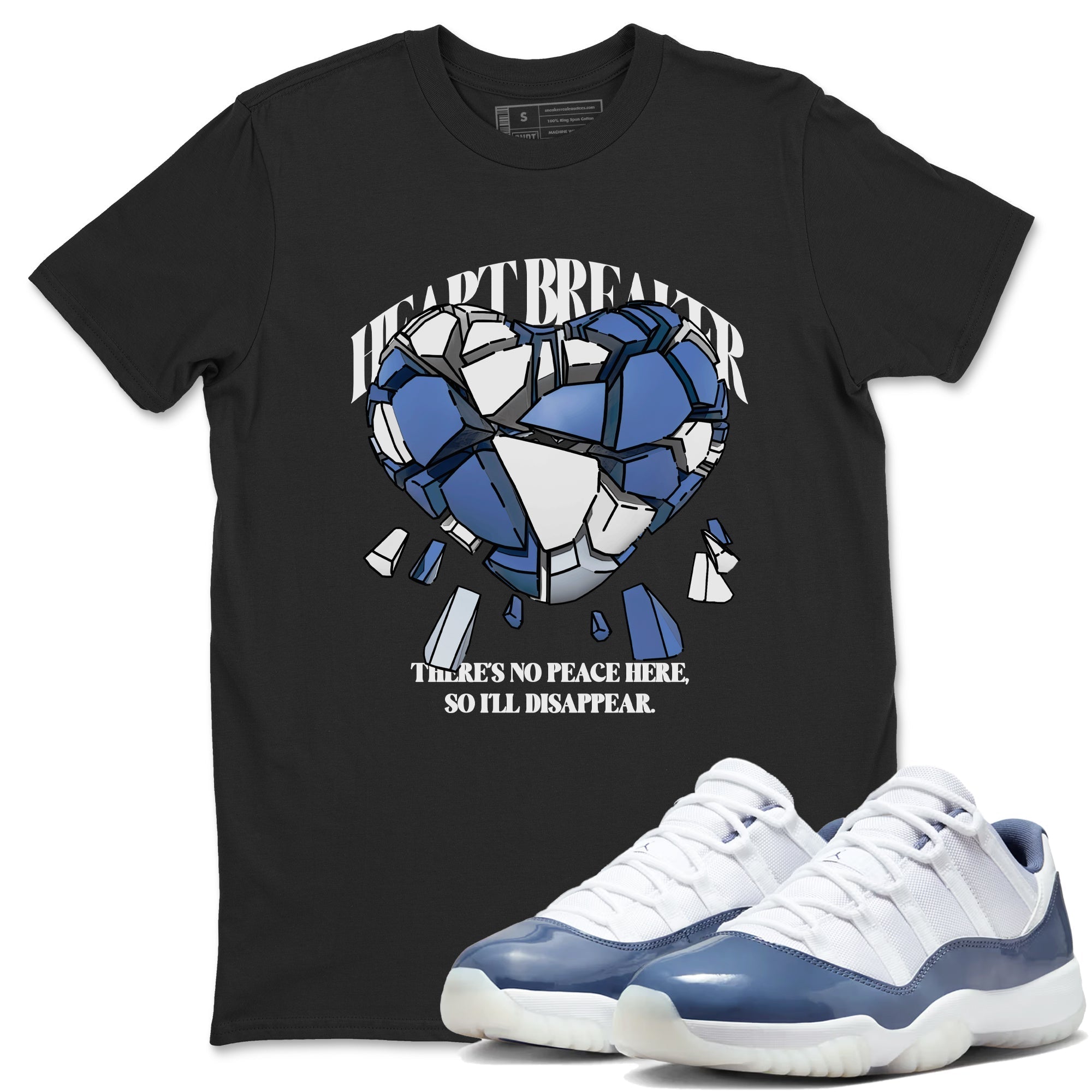 Heart Breaker snkmatch Tees - Air Jordan 11 Diffused Blue