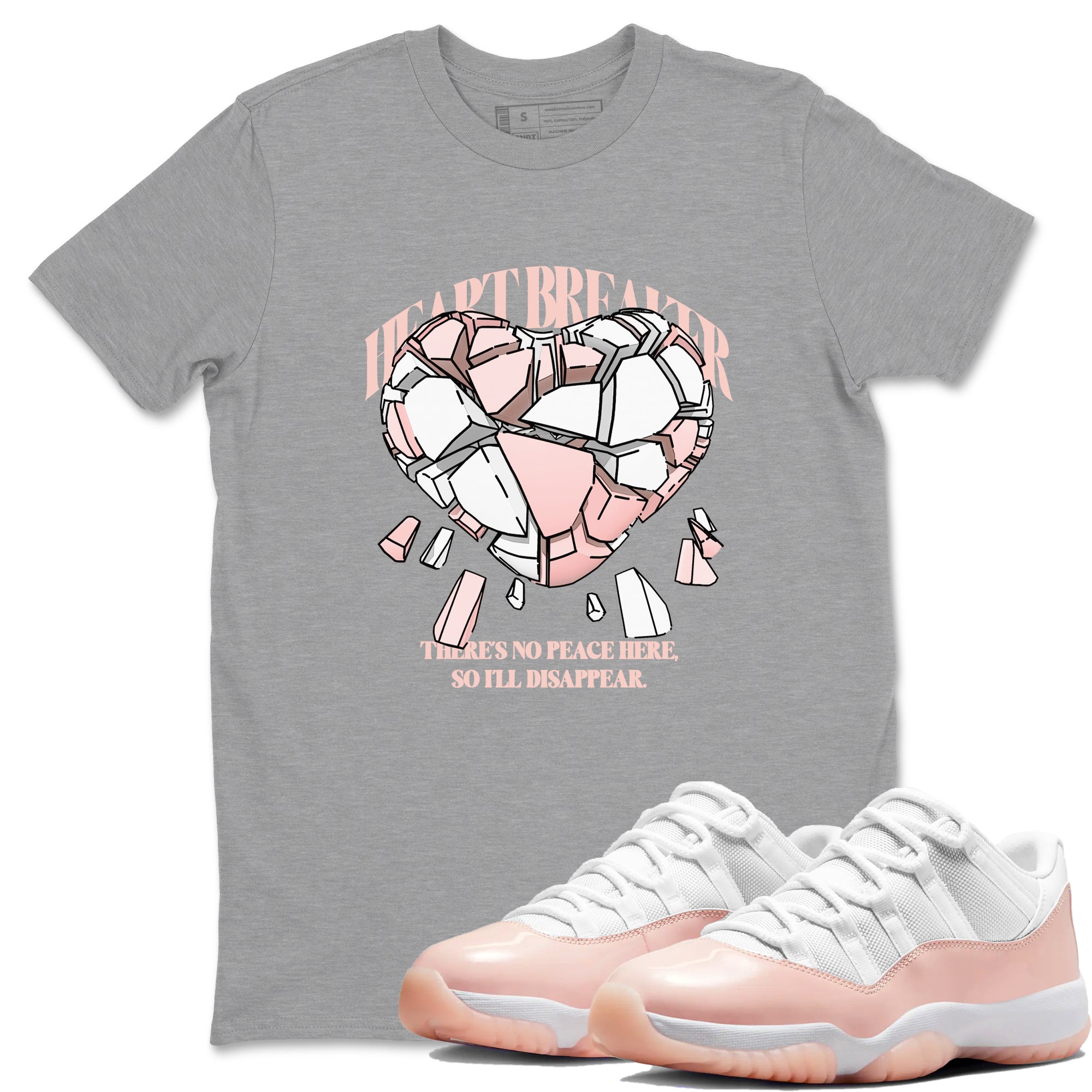Heart Breaker snkmatch Tees - Air Jordan 11 Legend Pink