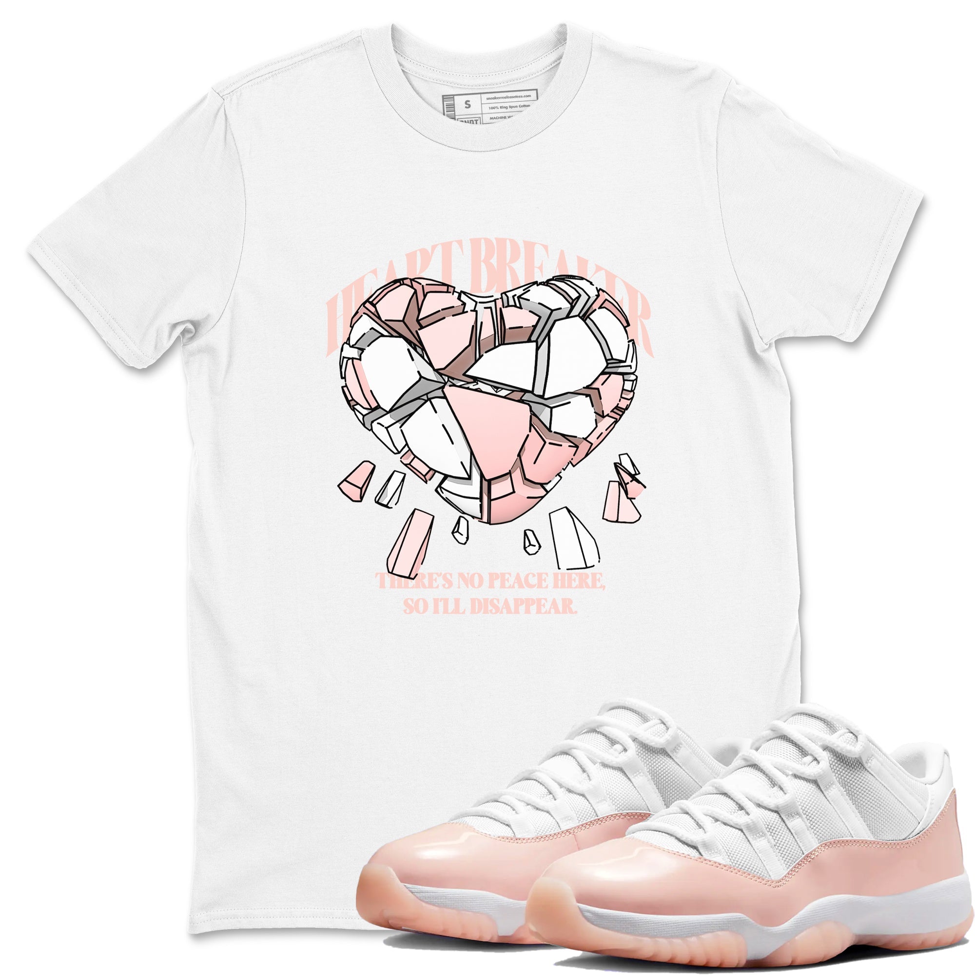Heart Breaker snkmatch Tees - Air Jordan 11 Legend Pink