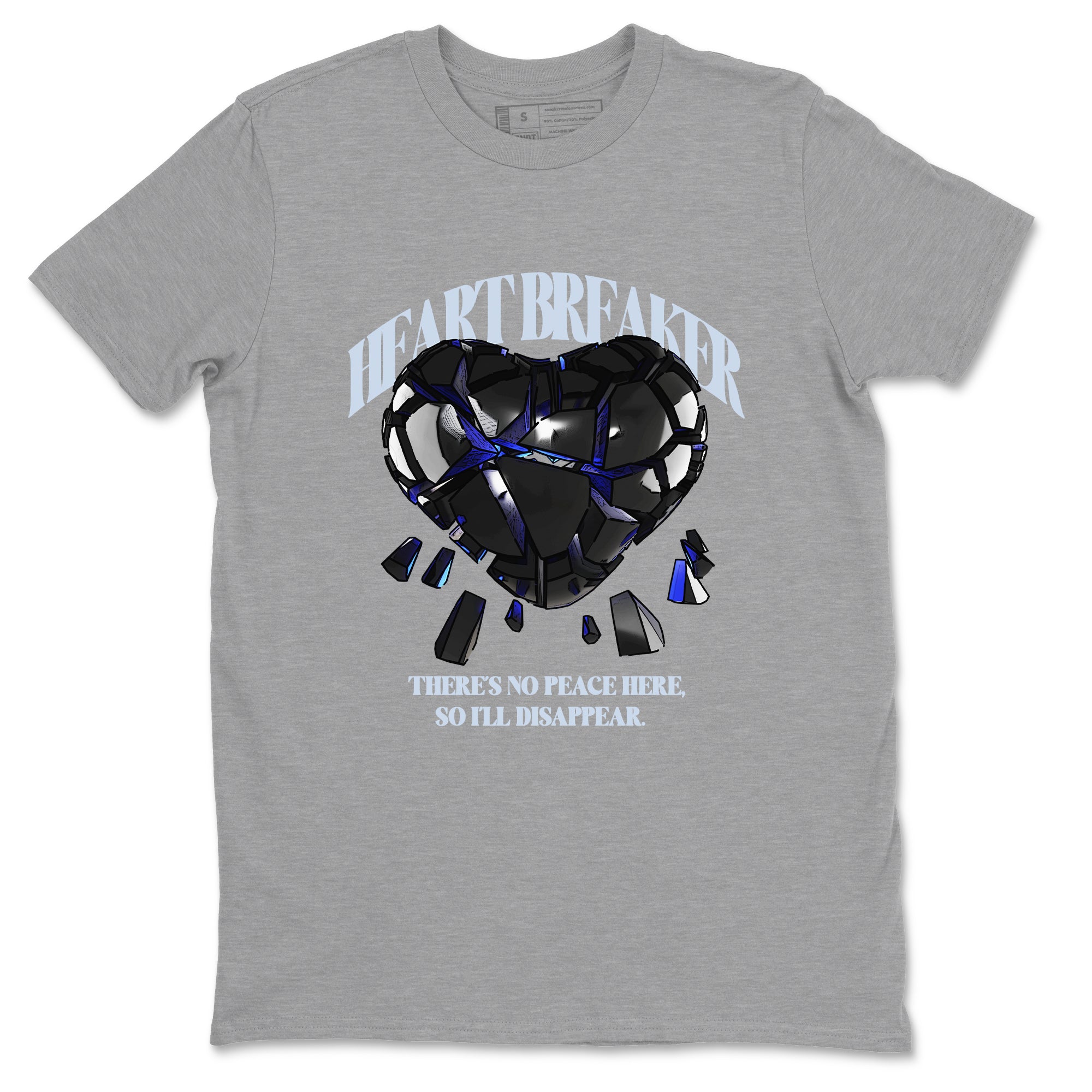 Heart Breaker snkmatch Tees - Air Jordan 11 Black and Varsity Royal