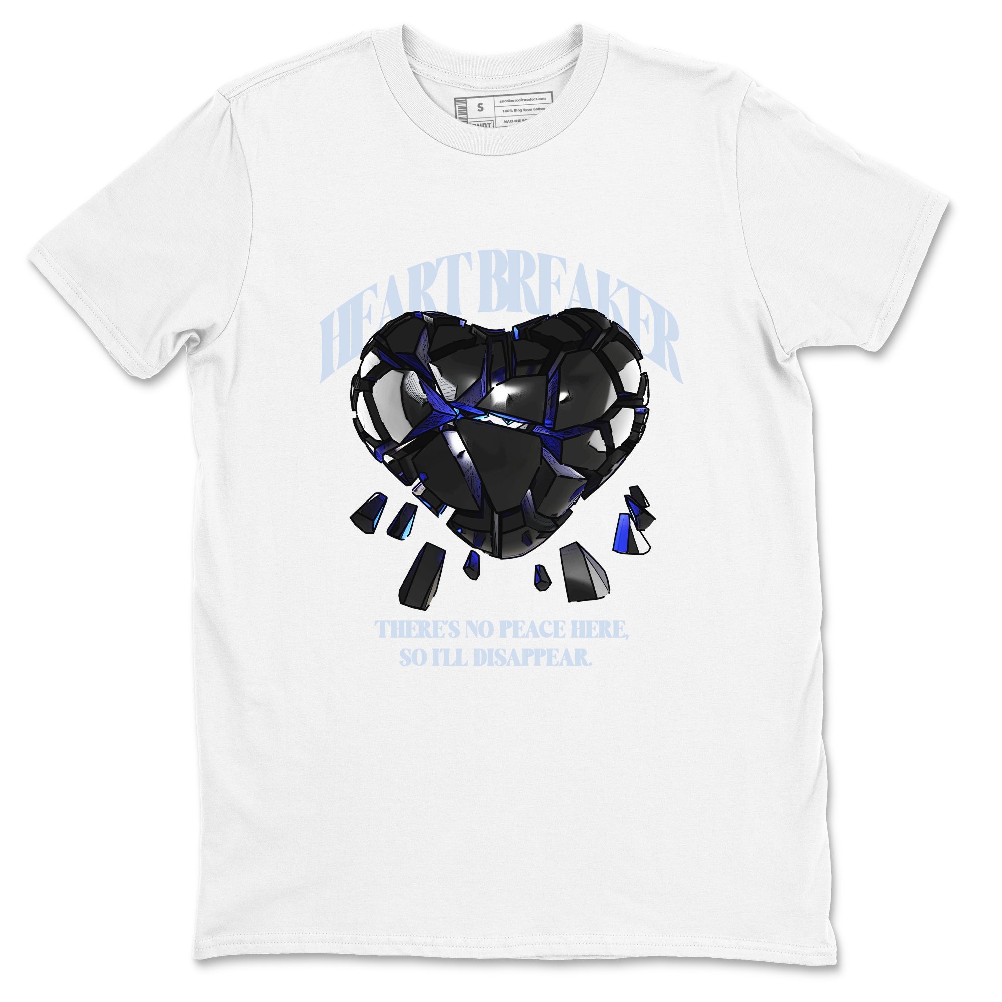 Heart Breaker snkmatch Tees - Air Jordan 11 Black and Varsity Royal