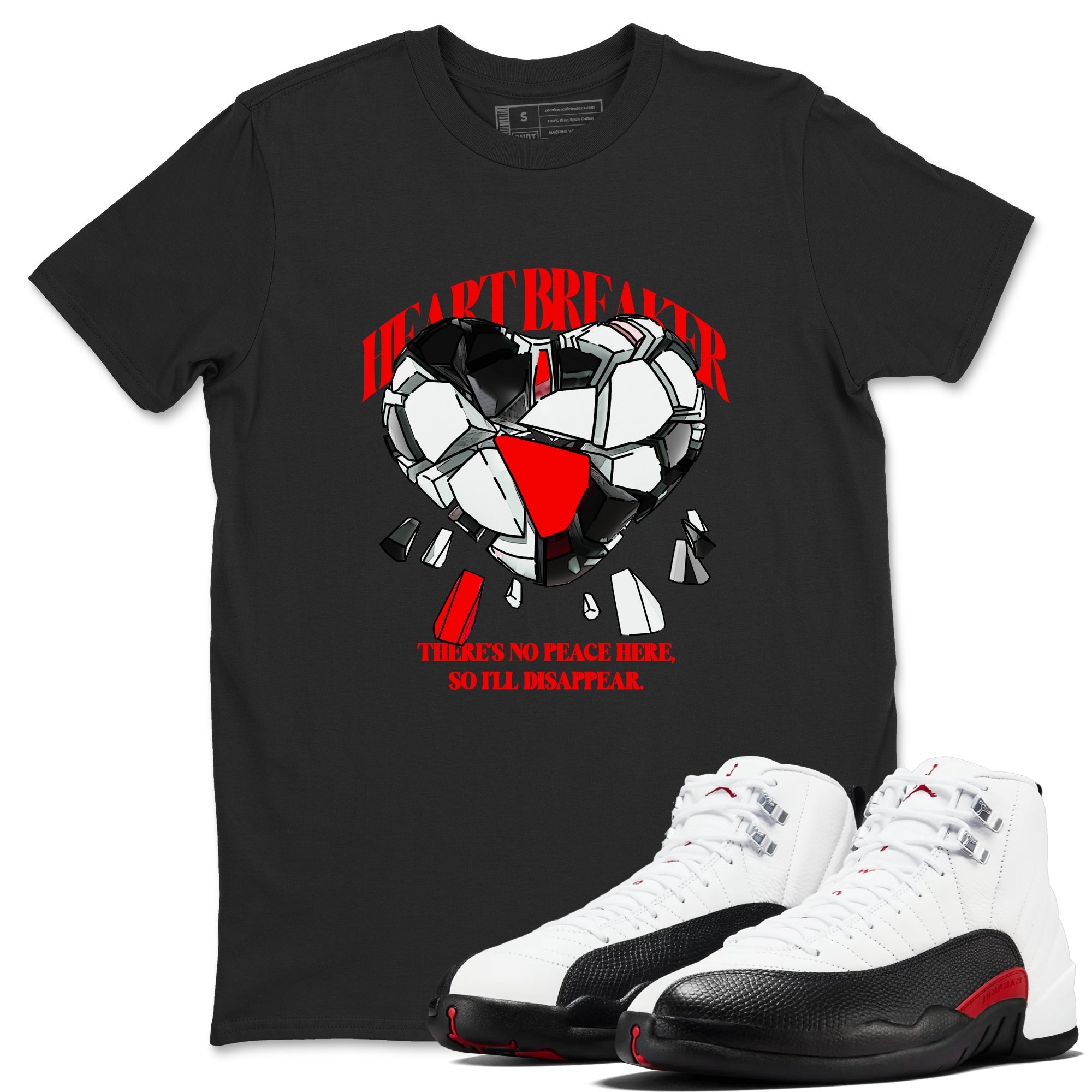 Heart Breaker snkmatch Tees - Air Jordan 12 Taxi Flip