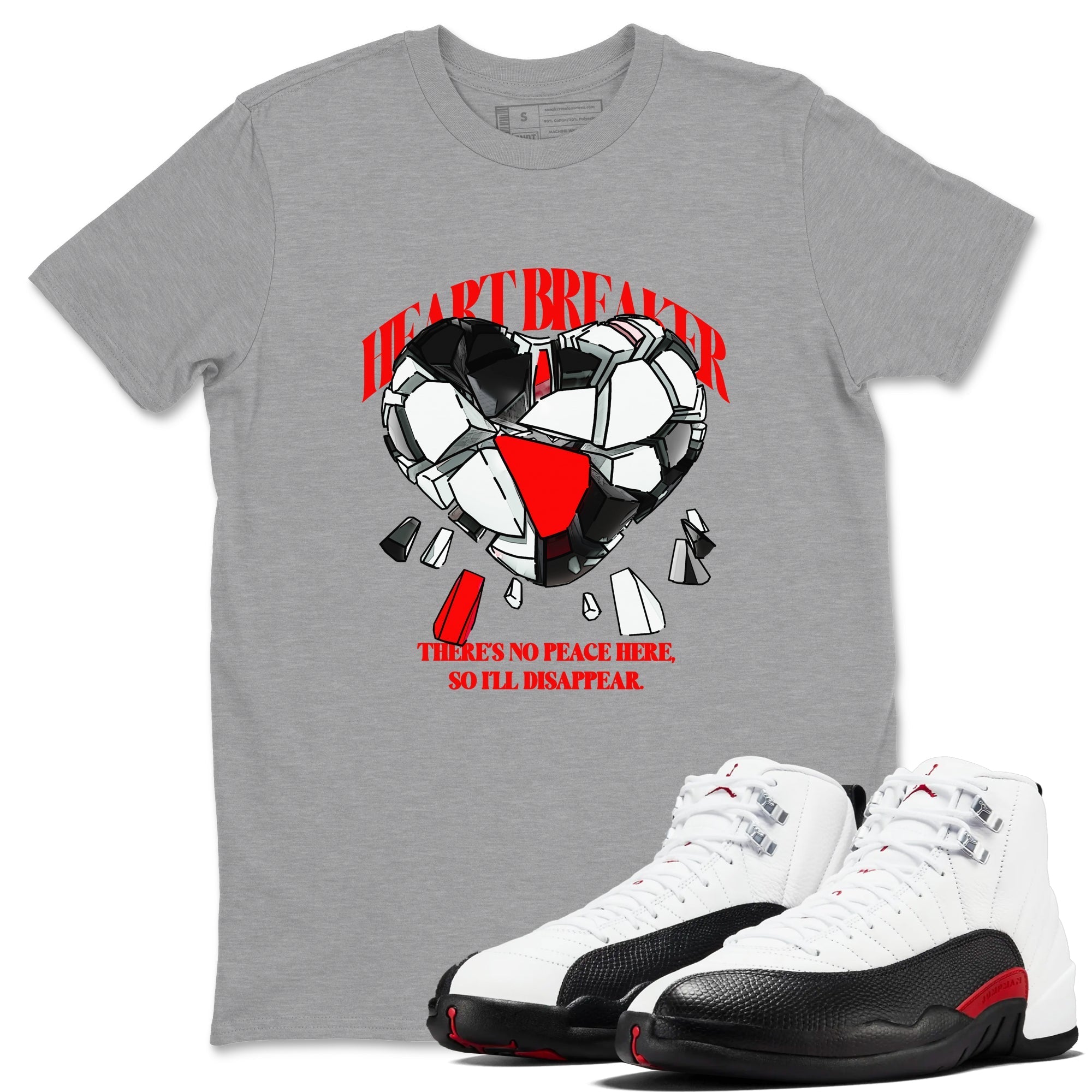 Heart Breaker snkmatch Tees - Air Jordan 12 Taxi Flip