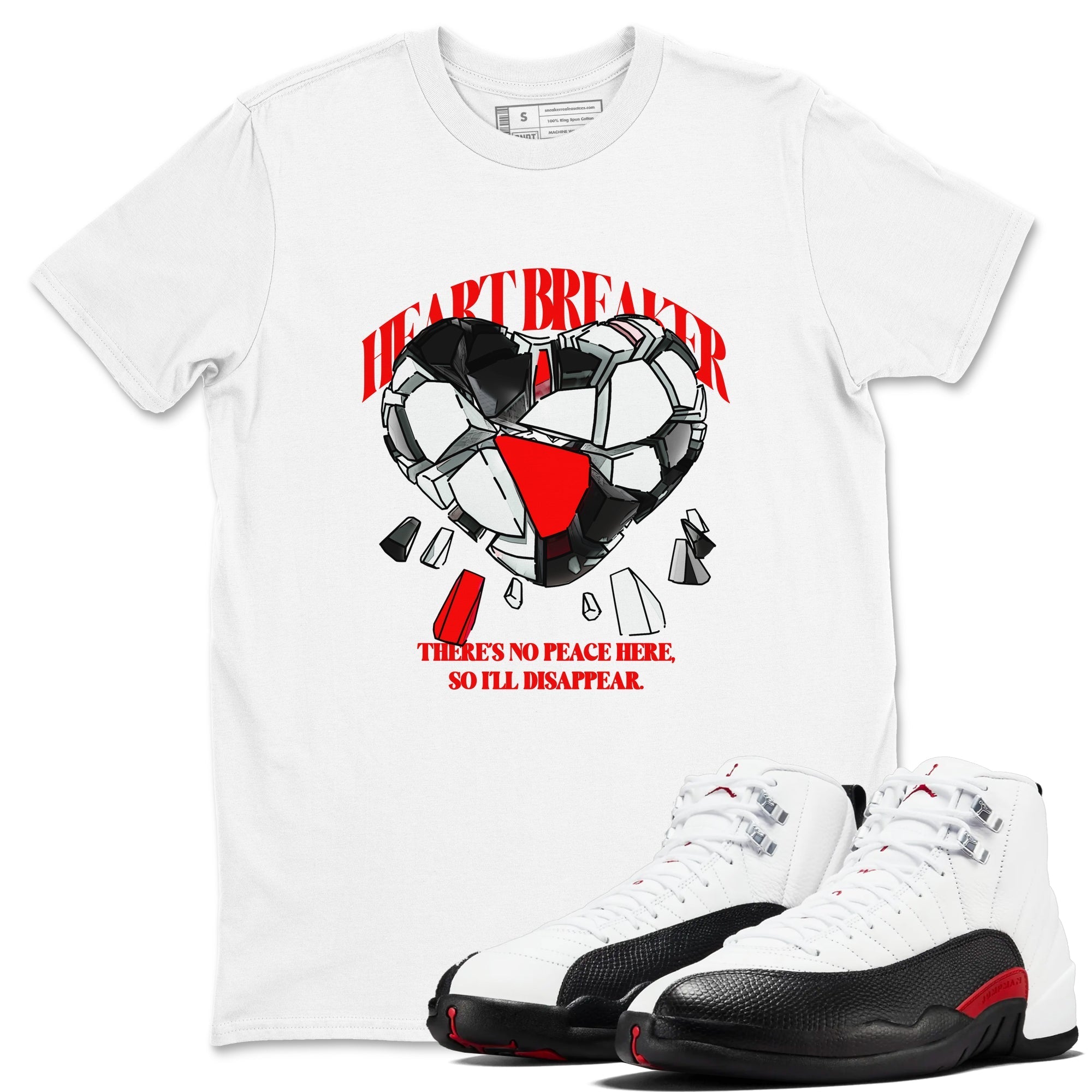 Heart Breaker snkmatch Tees - Air Jordan 12 Taxi Flip