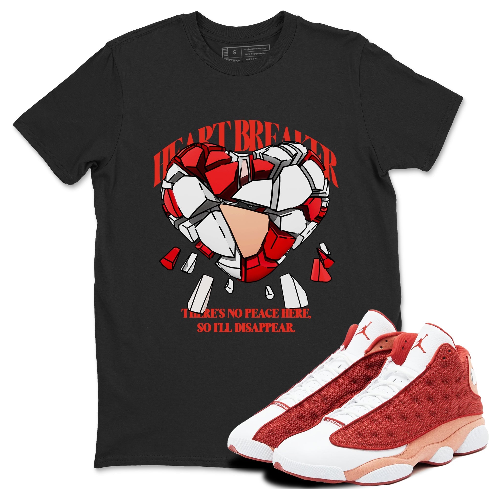 Heart Breaker snkmatch Tees - Air Jordan 13 Dune Red