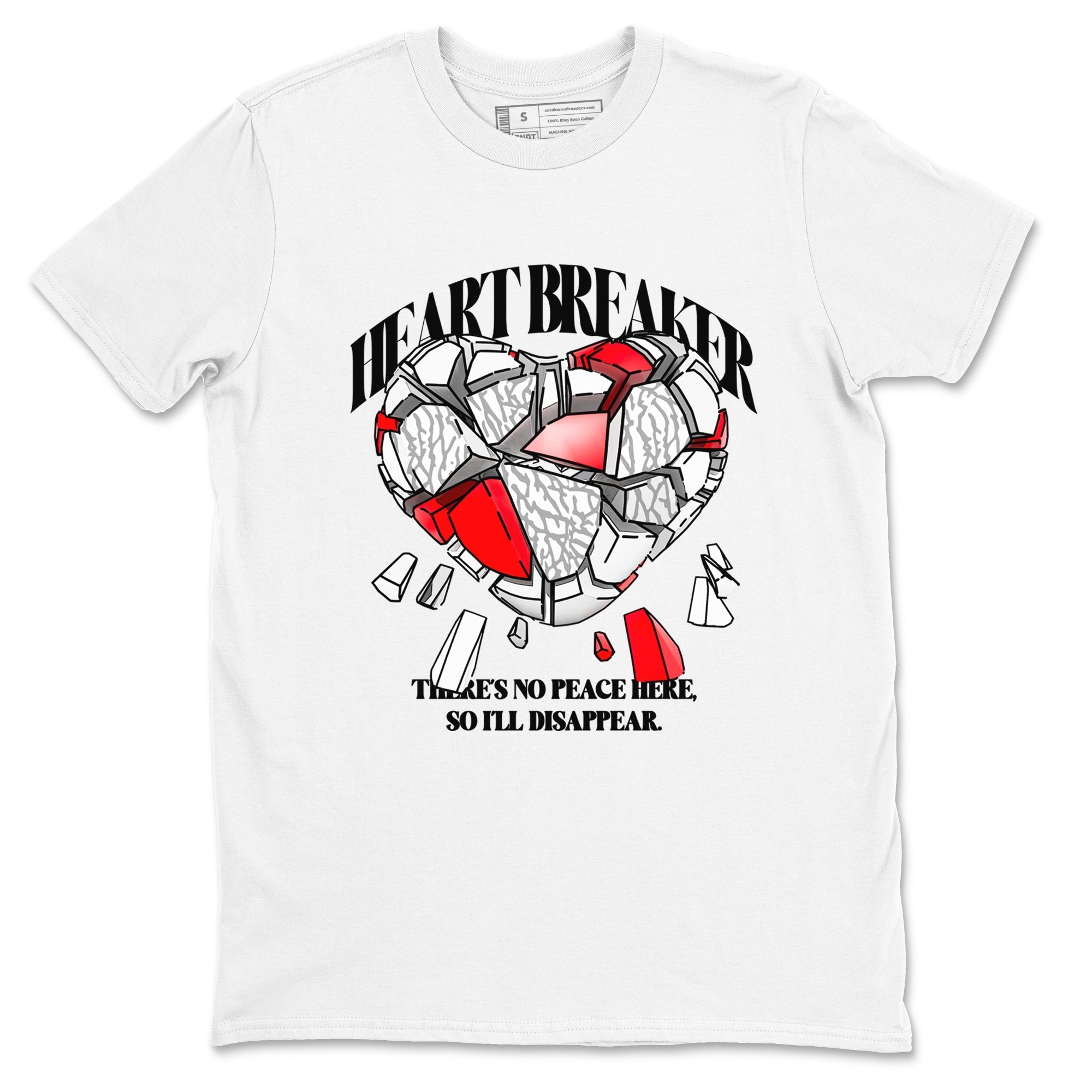 Heart Breaker snkmatch Tees - Air Jordan 3 Cement Grey