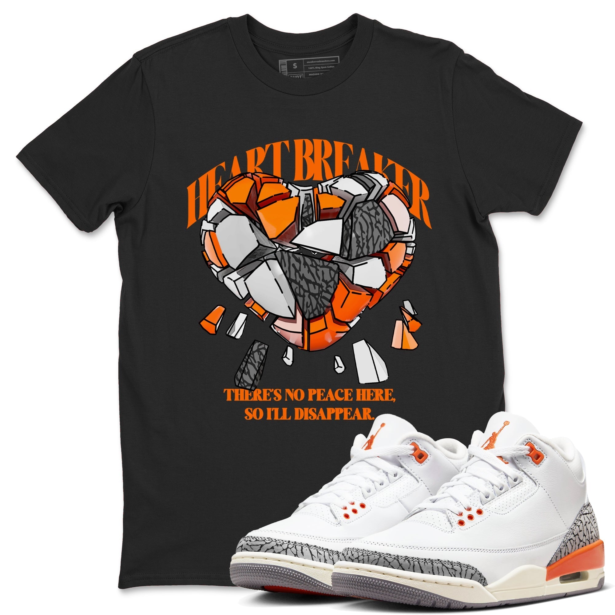Heart Breaker snkmatch Tees - Air Jordan 3 Georgia Peach