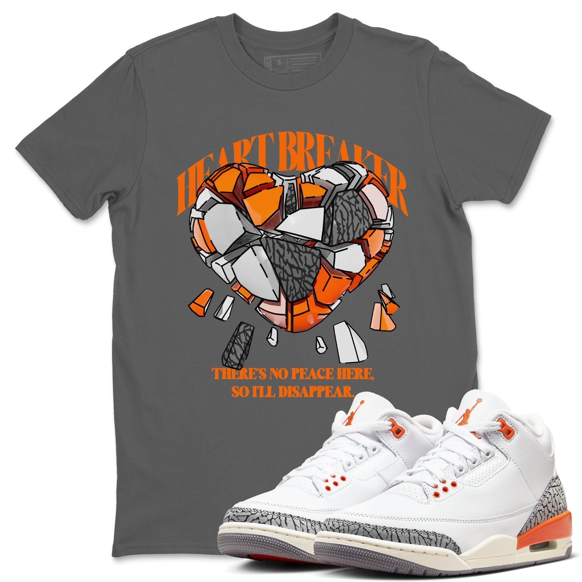 Heart Breaker snkmatch Tees - Air Jordan 3 Georgia Peach