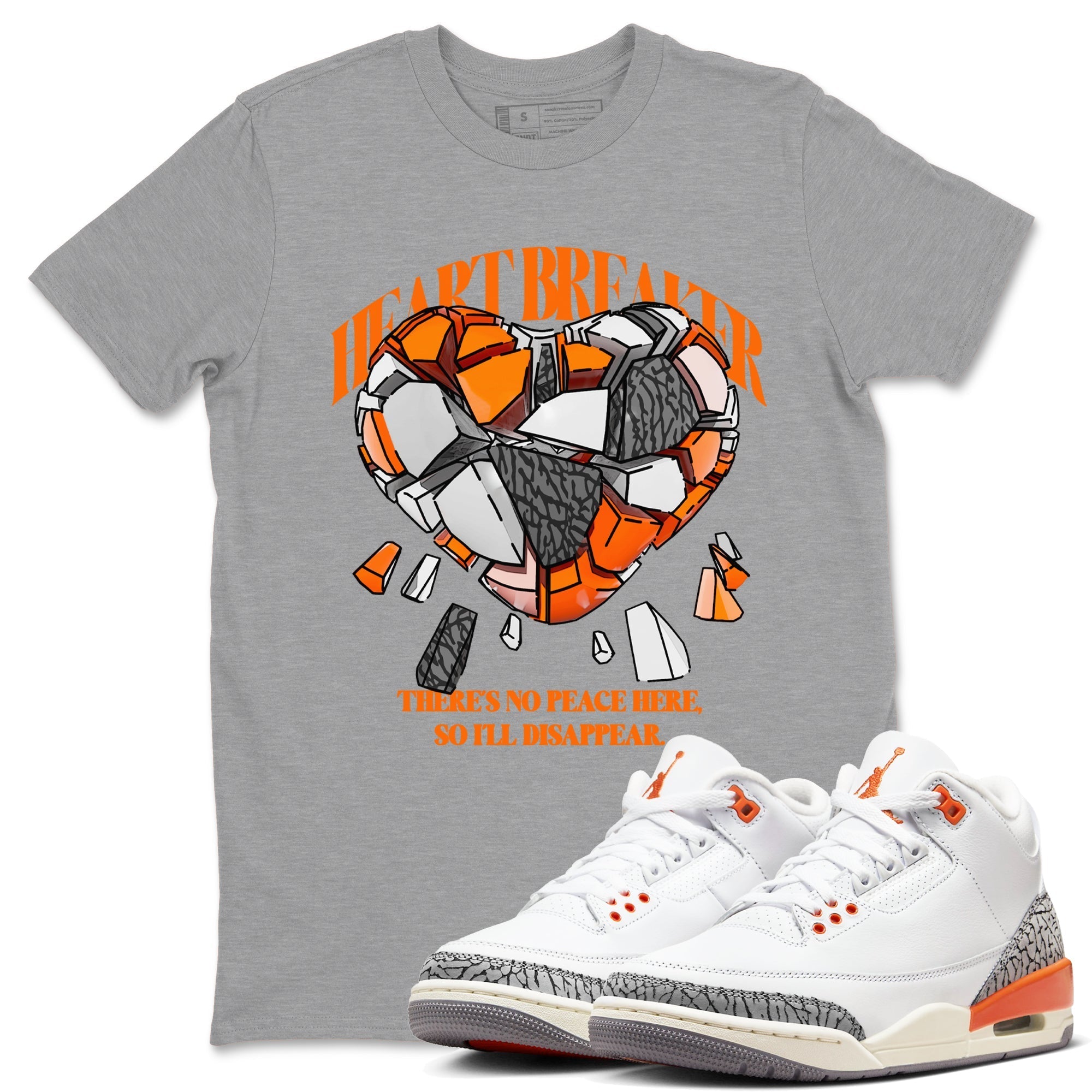 Heart Breaker snkmatch Tees - Air Jordan 3 Georgia Peach