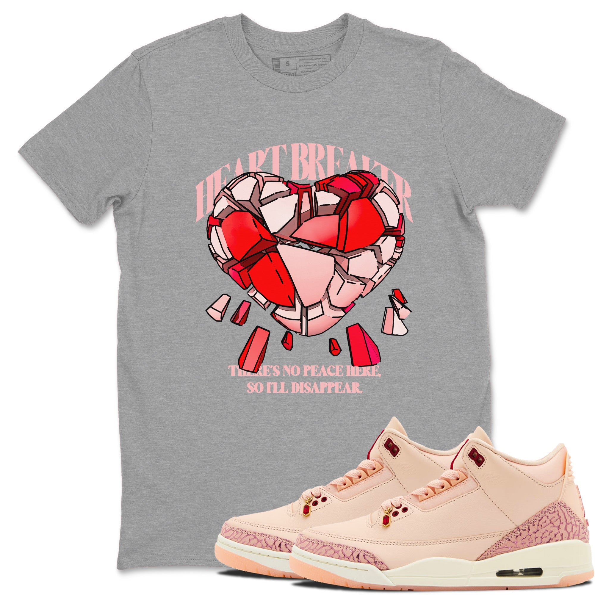 Heart Breaker snkmatch Tees - Air Jordan 3 Valentines Day