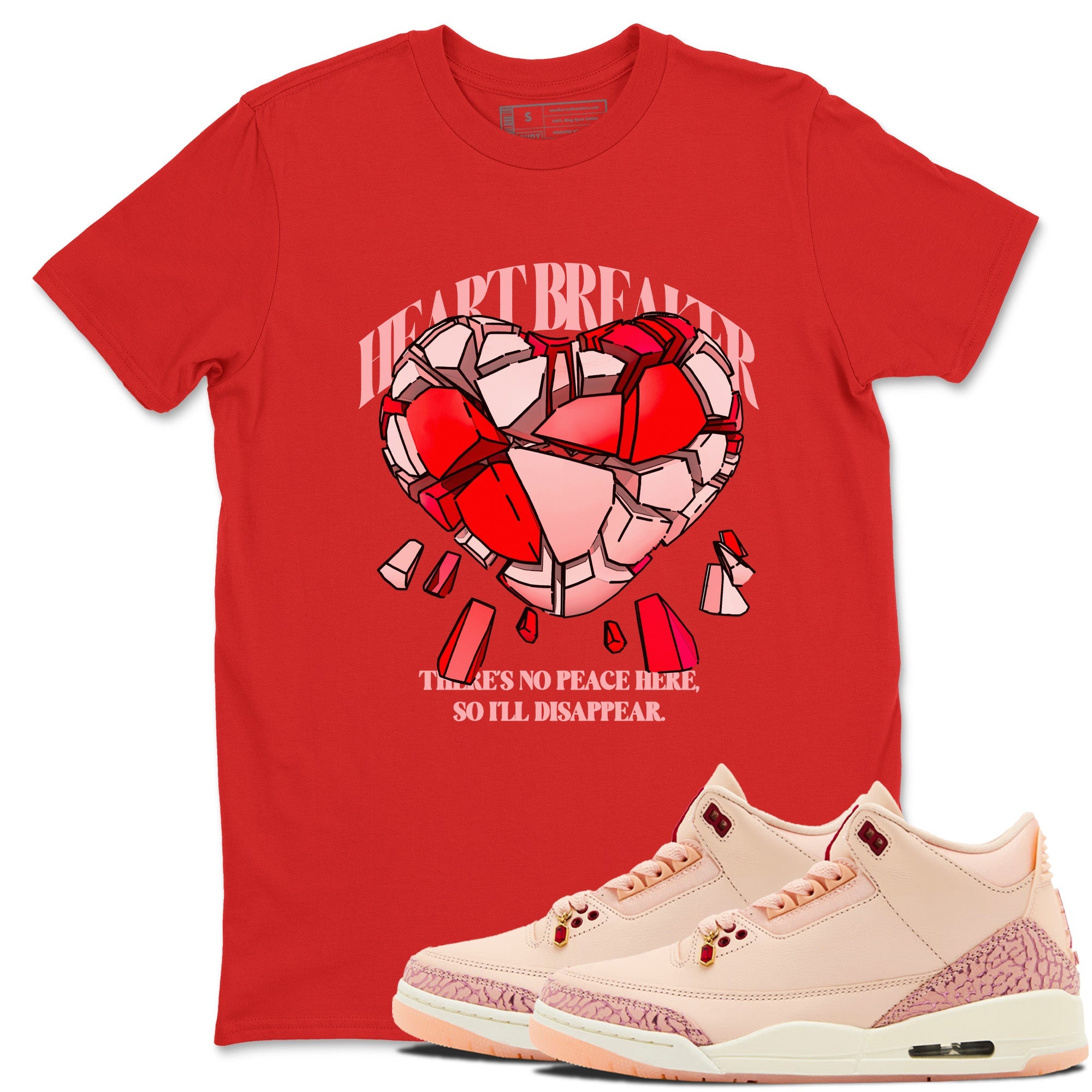 Heart Breaker snkmatch Tees - Air Jordan 3 Valentines Day