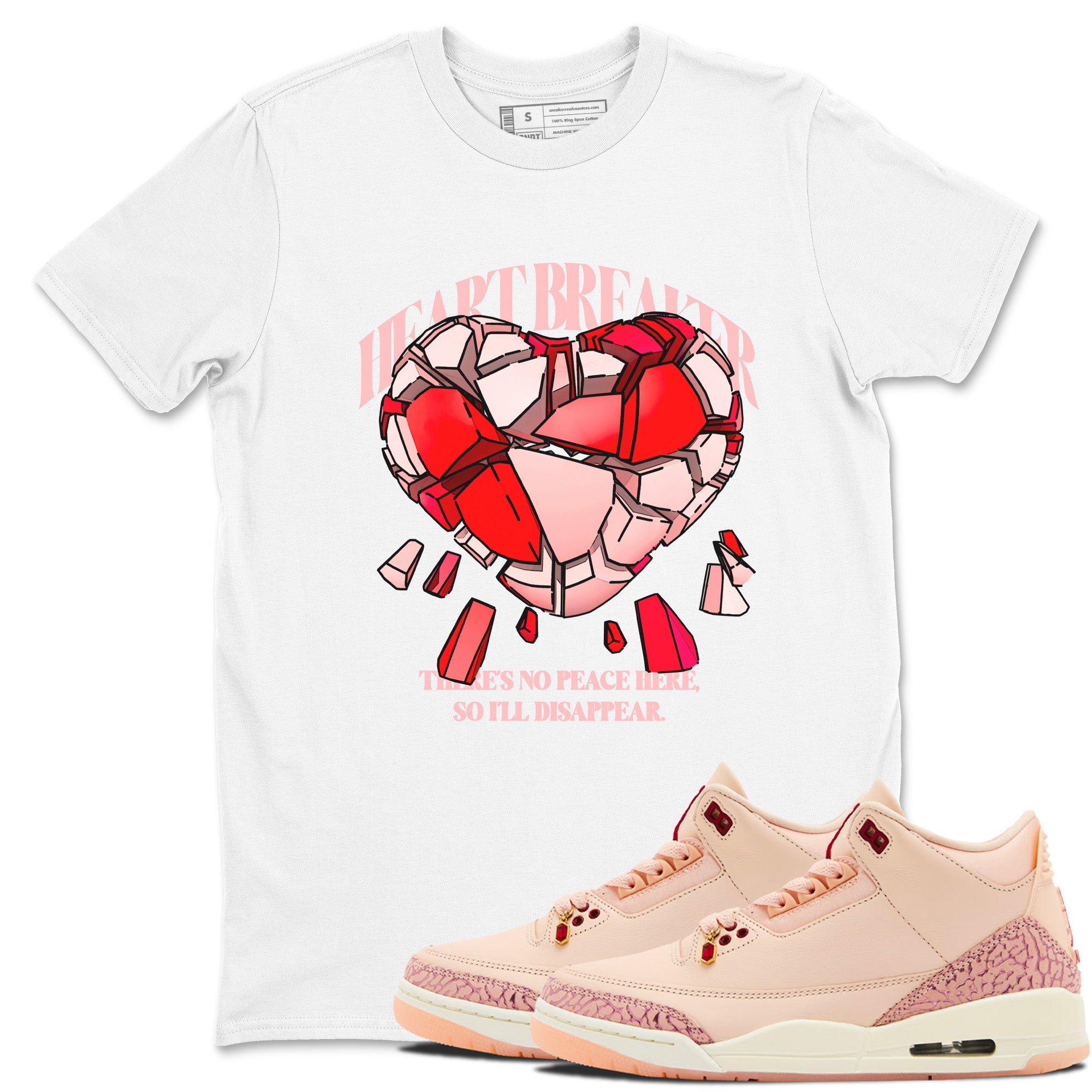 Heart Breaker snkmatch Tees - Air Jordan 3 Valentines Day
