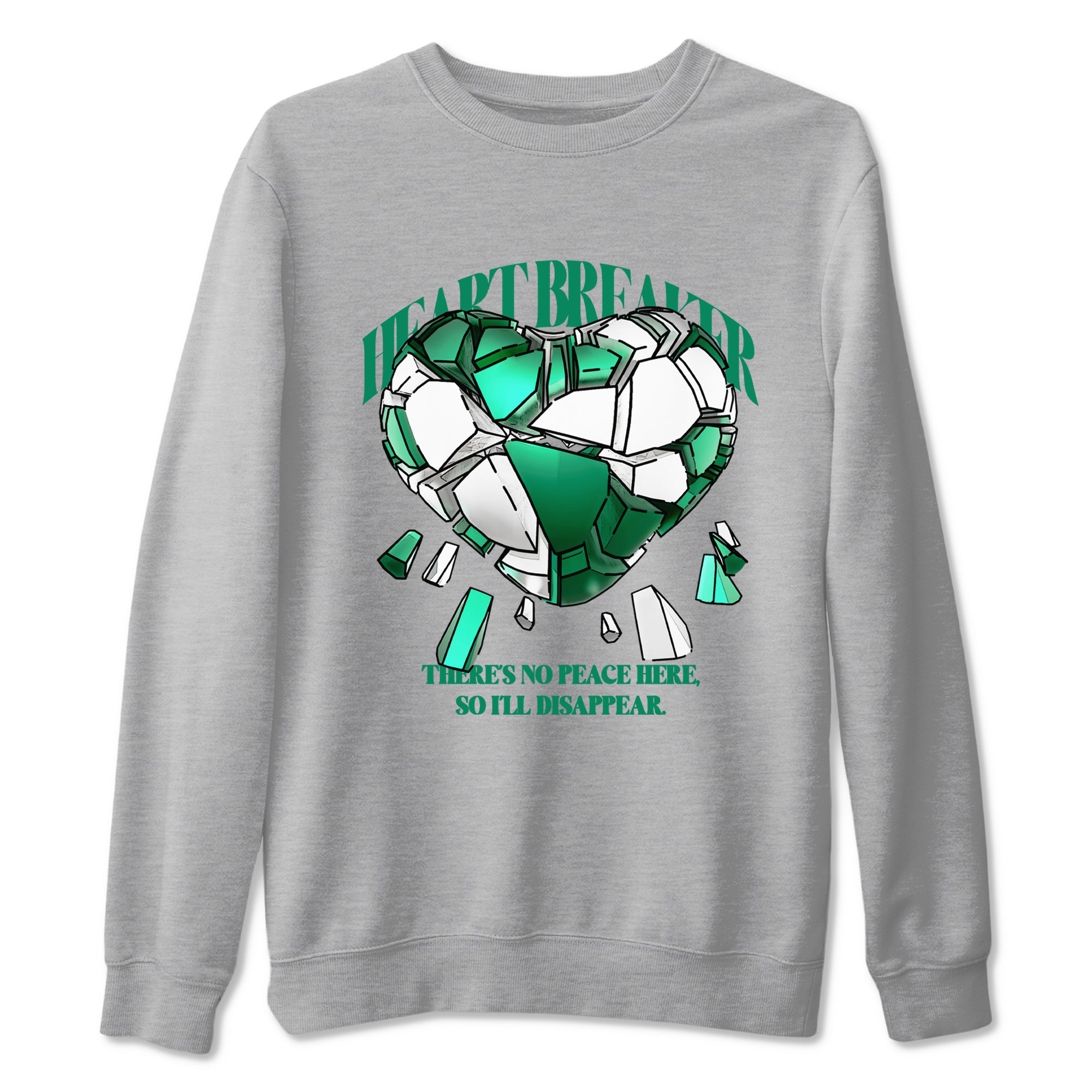 Heart Breaker snkmatch Tees - Air Jordan 4 Oxidized Green