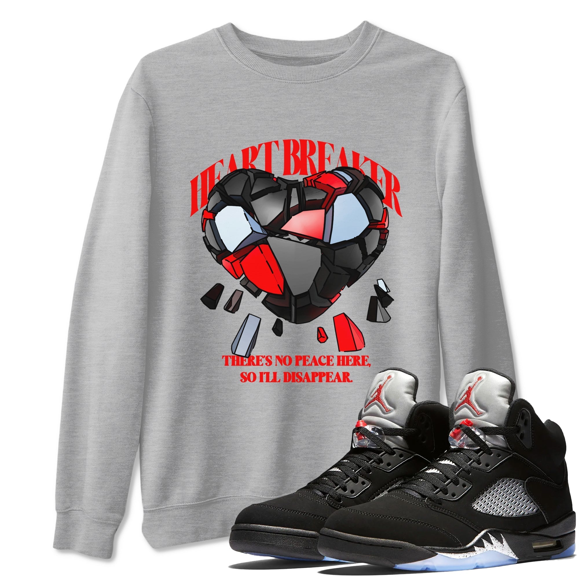 Heart Breaker snkmatch Tees - Air Jordan 5 Reimagined