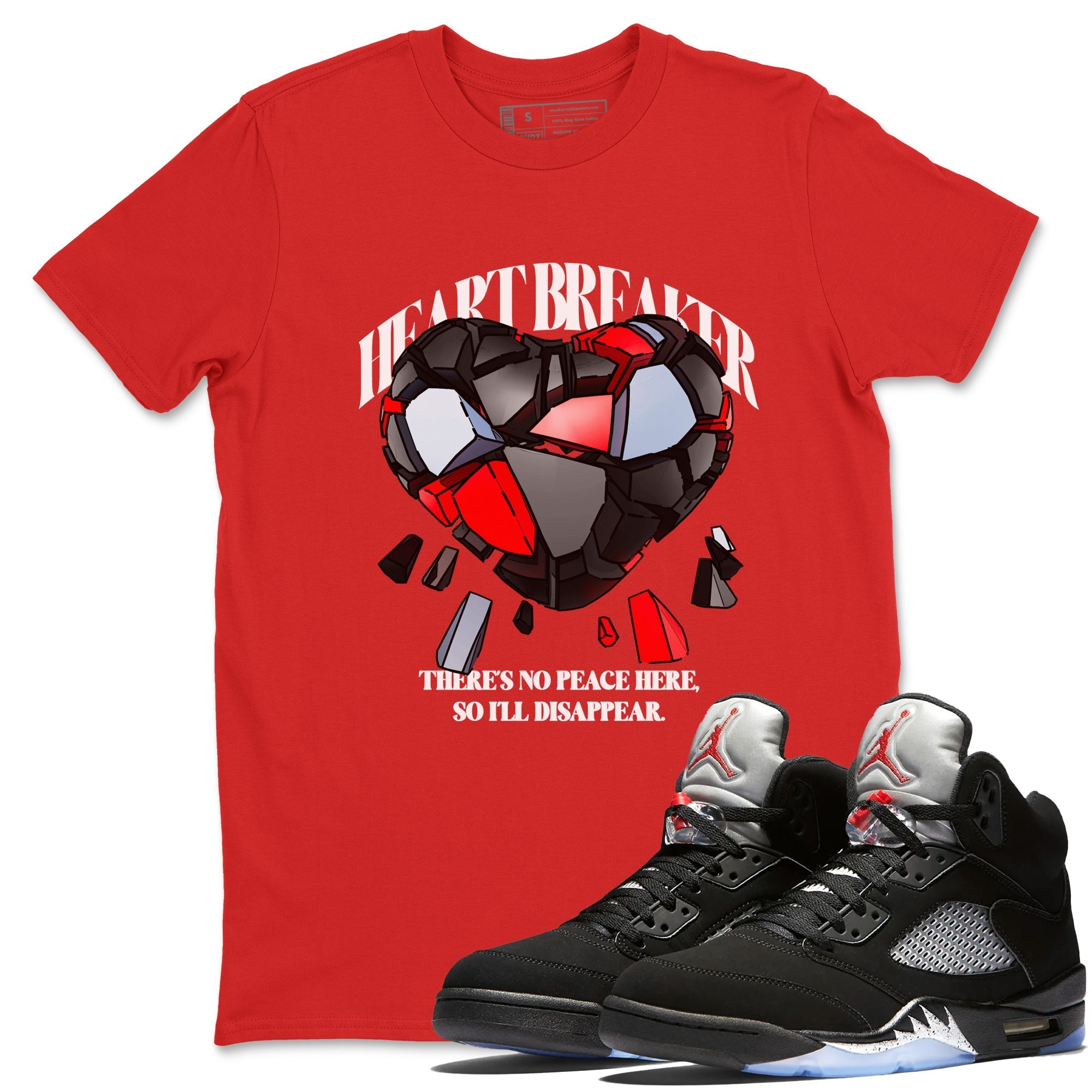 Heart Breaker snkmatch Tees - Air Jordan 5 Reimagined