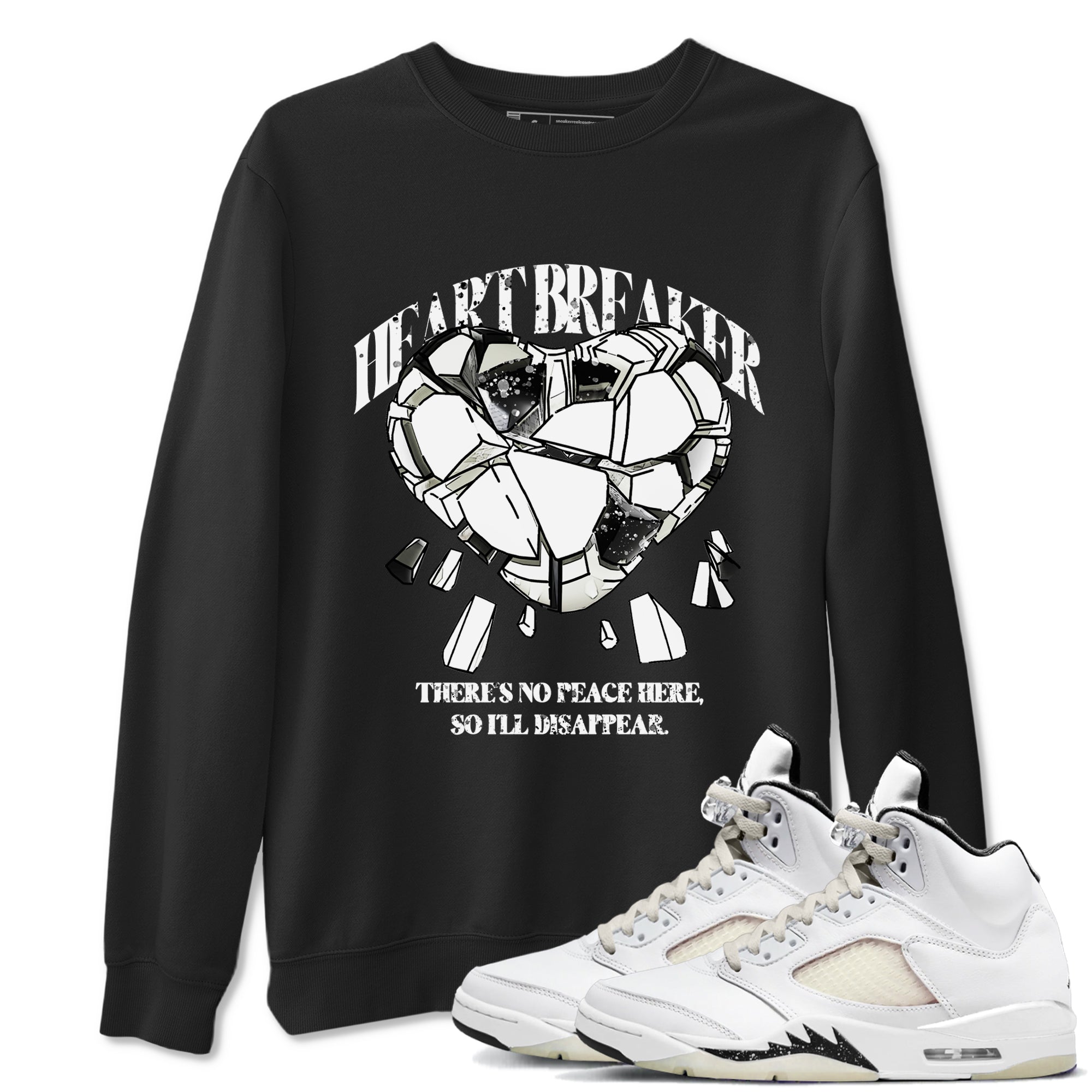 Heart Breaker snkmatch Tees - Air Jordan 5 Sail