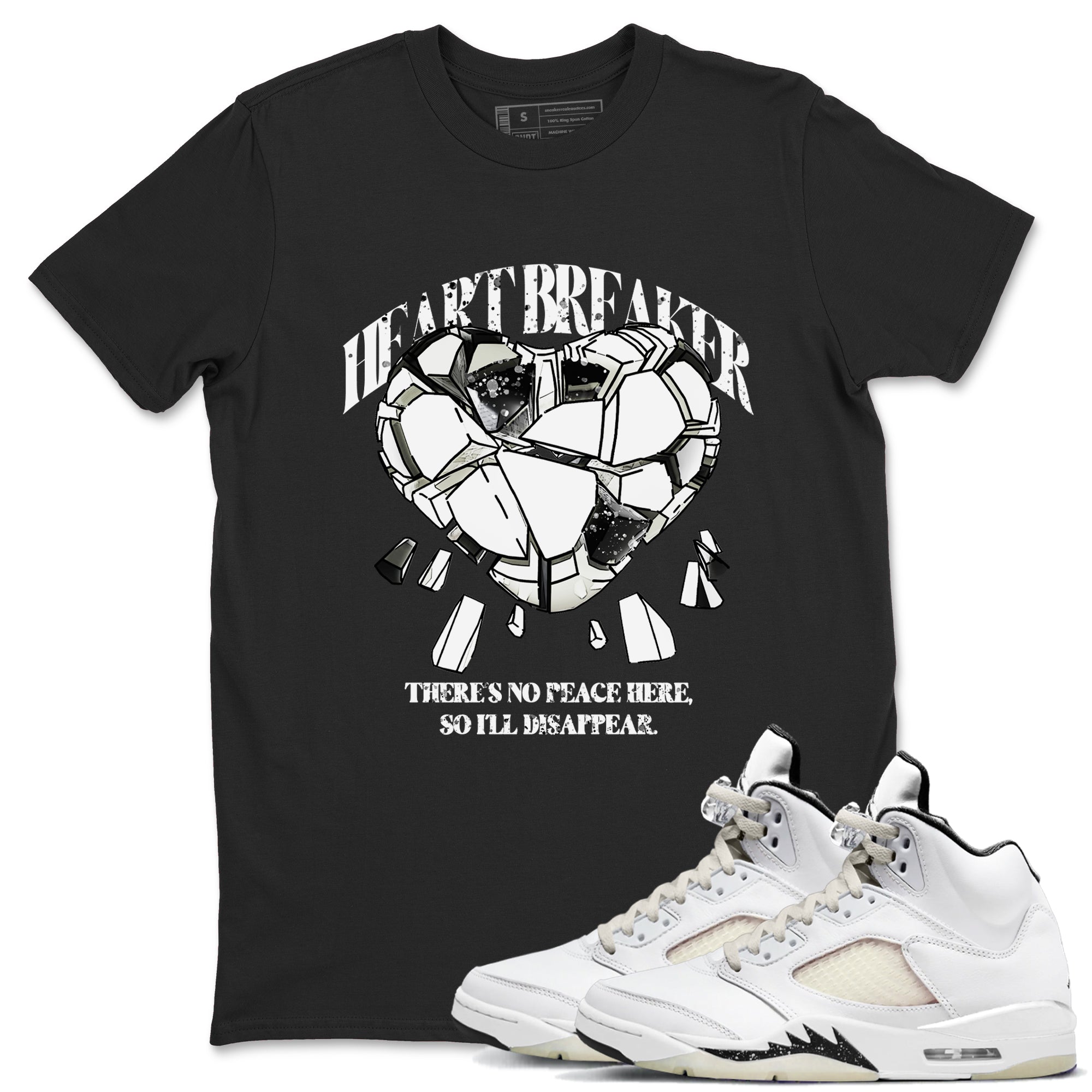 Heart Breaker snkmatch Tees - Air Jordan 5 Sail