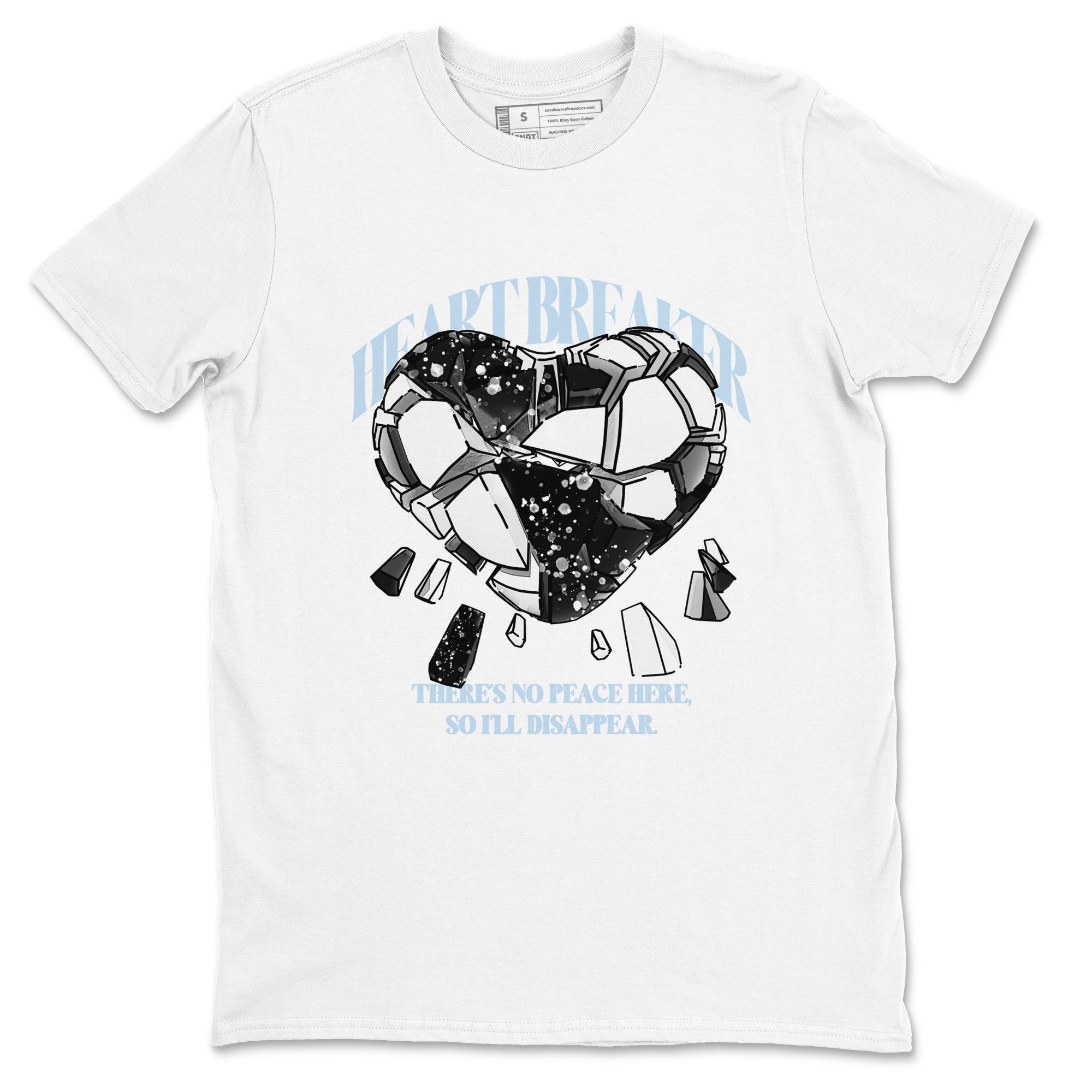 Heart Breaker snkmatch Tees - Air Jordan 6 White Black