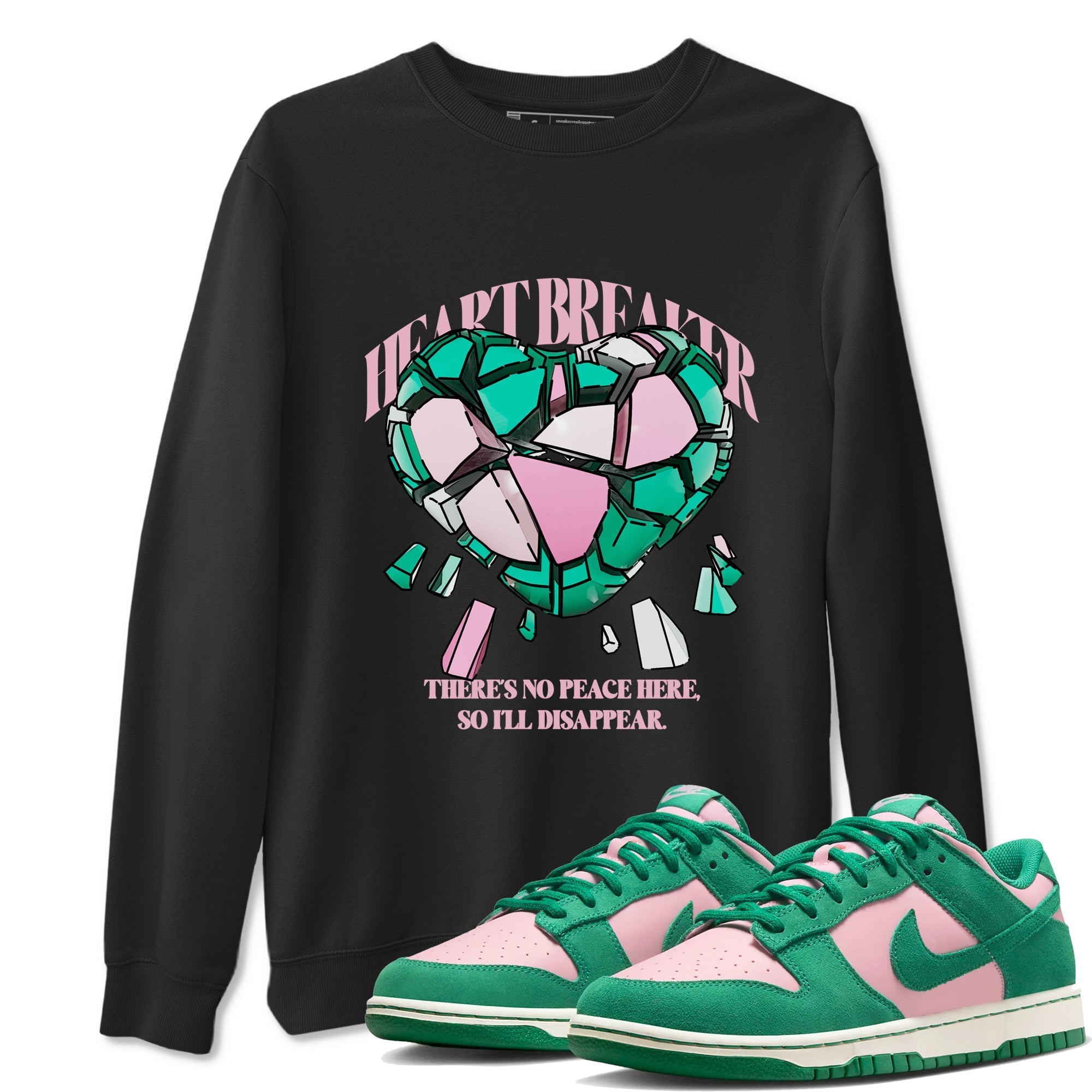 Heart Breaker snkmatch Tees - Dunk Medium Soft Pink Malachite
