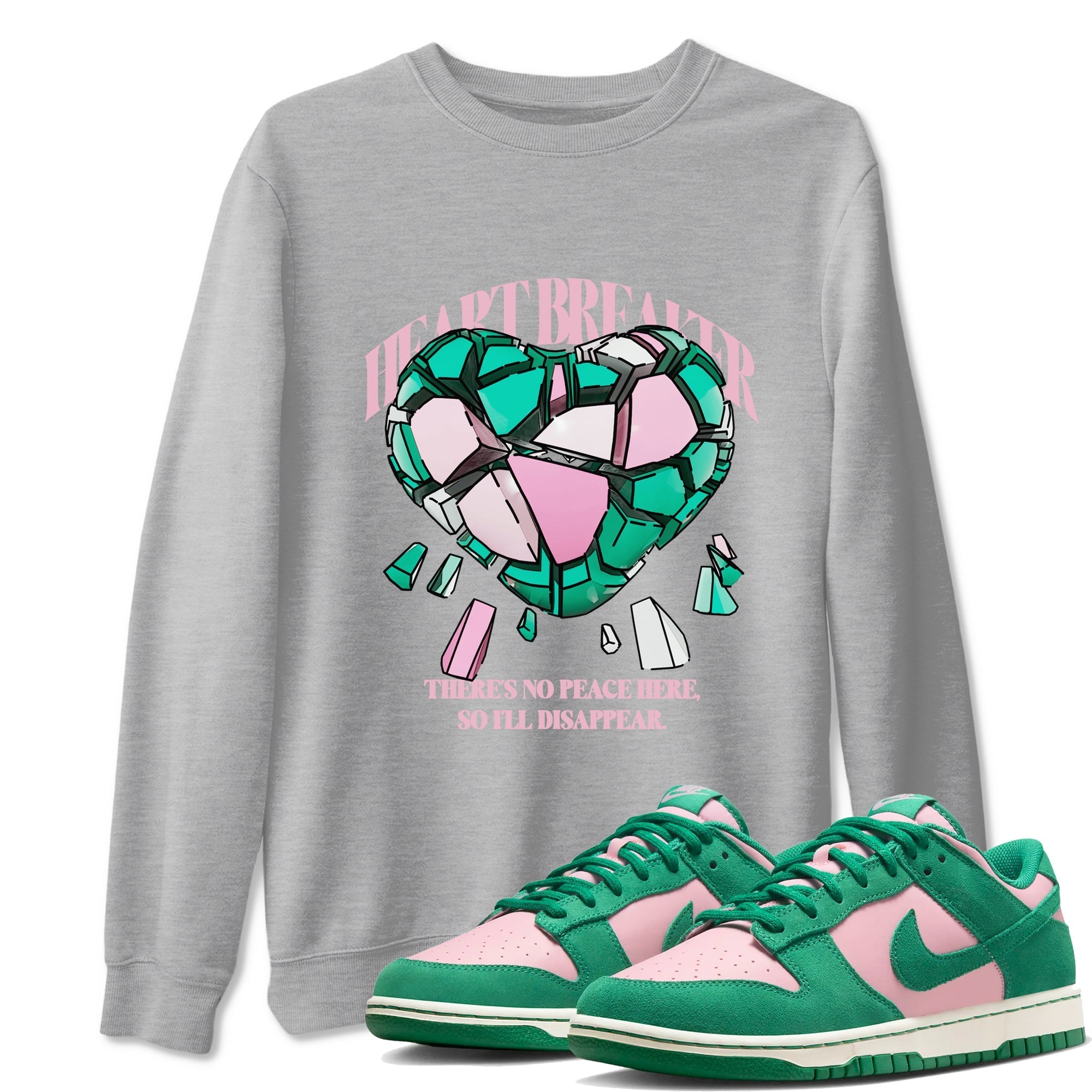 Heart Breaker snkmatch Tees - Dunk Medium Soft Pink Malachite