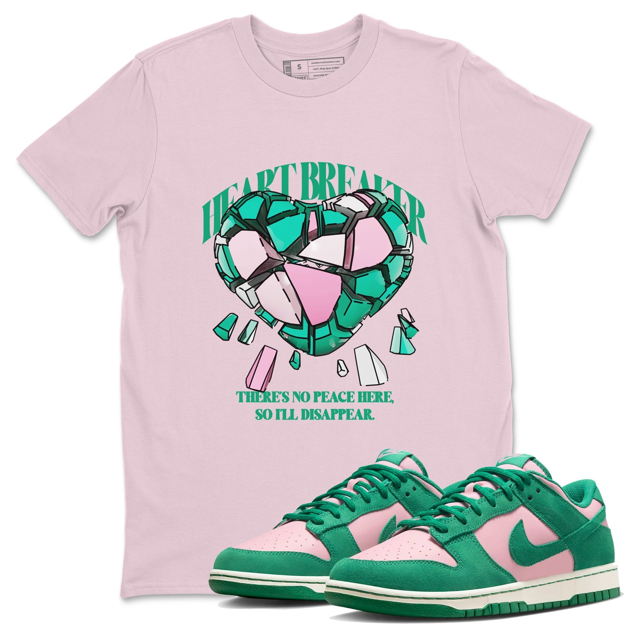 Heart Breaker snkmatch Tees - Dunk Medium Soft Pink Malachite