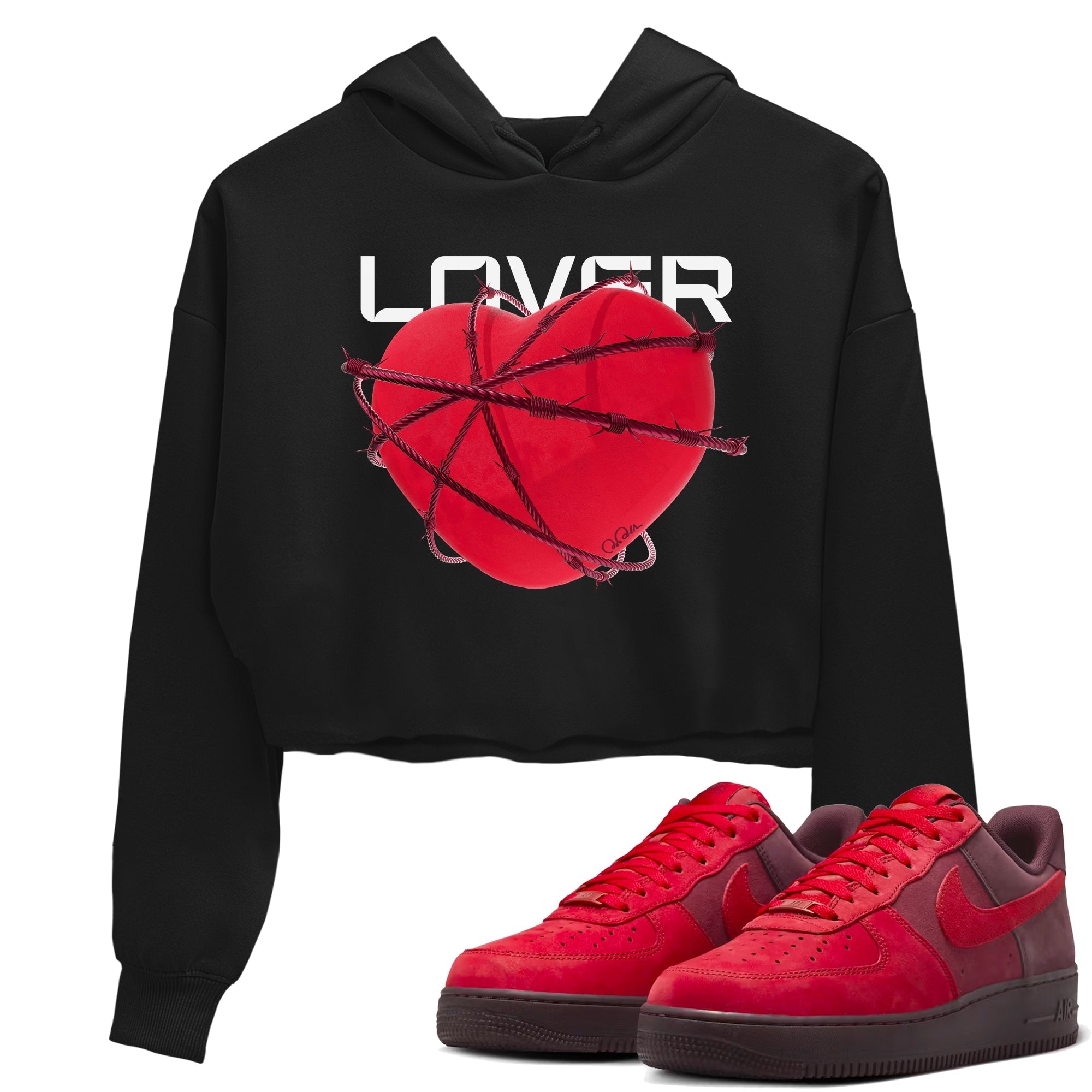 Heart Lover snkmatch Women's Top - Air Force 1 Layers Of Love