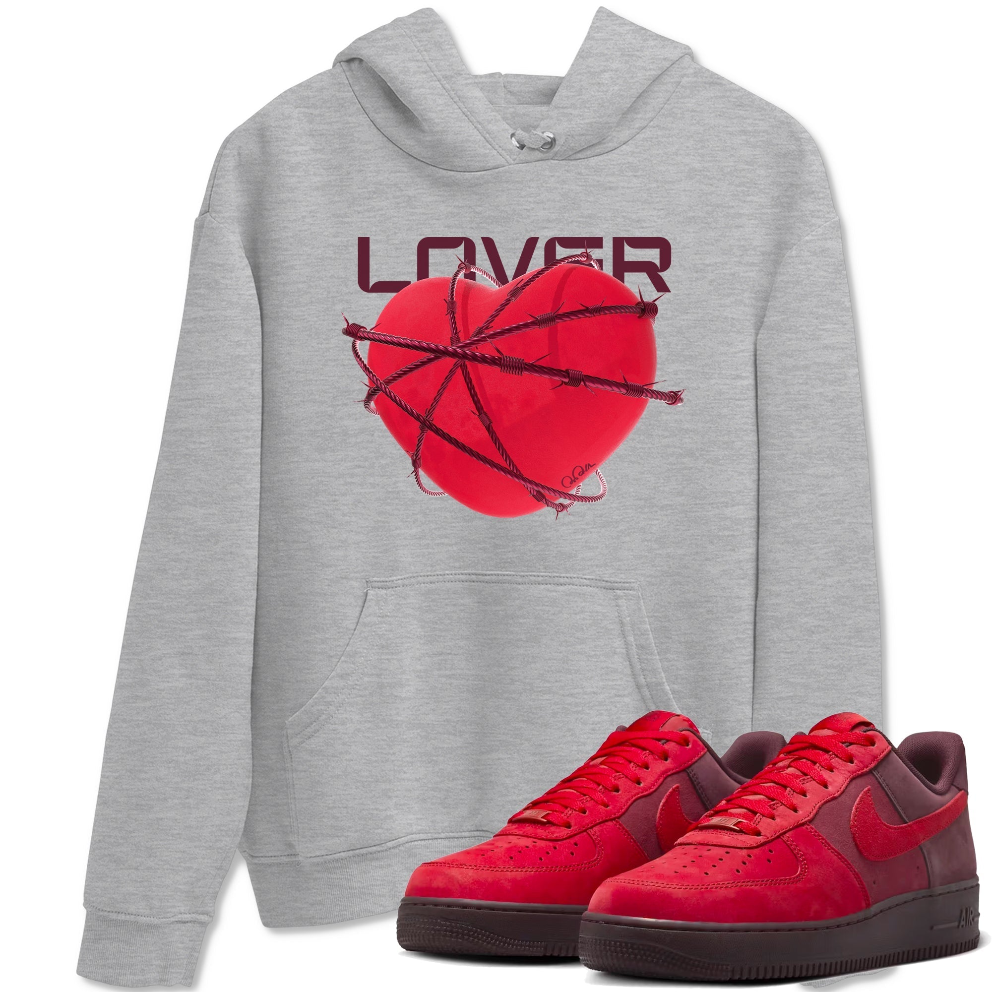 Heart Lover snkmatch Tees - Air Force 1 Layers Of Love