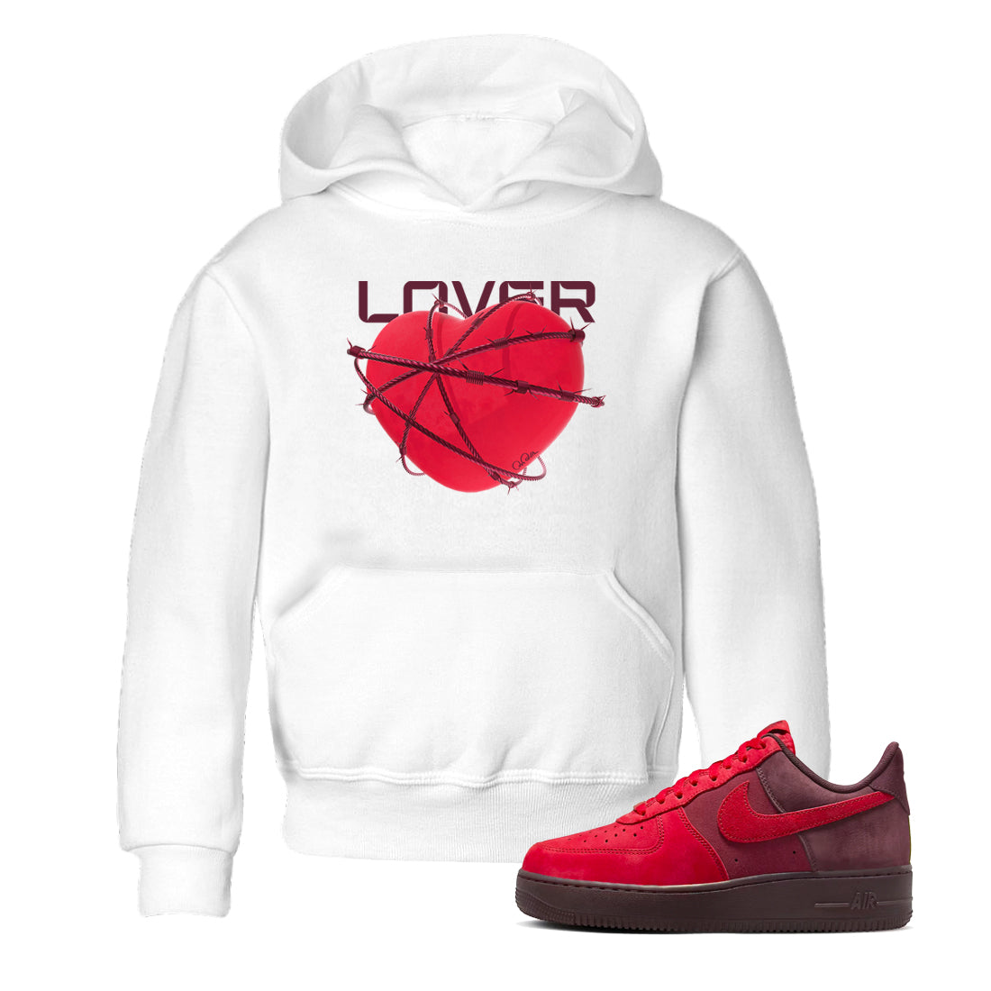 Heart Lover snkmatch Tees Kids - Air Force 1 Layers Of Love