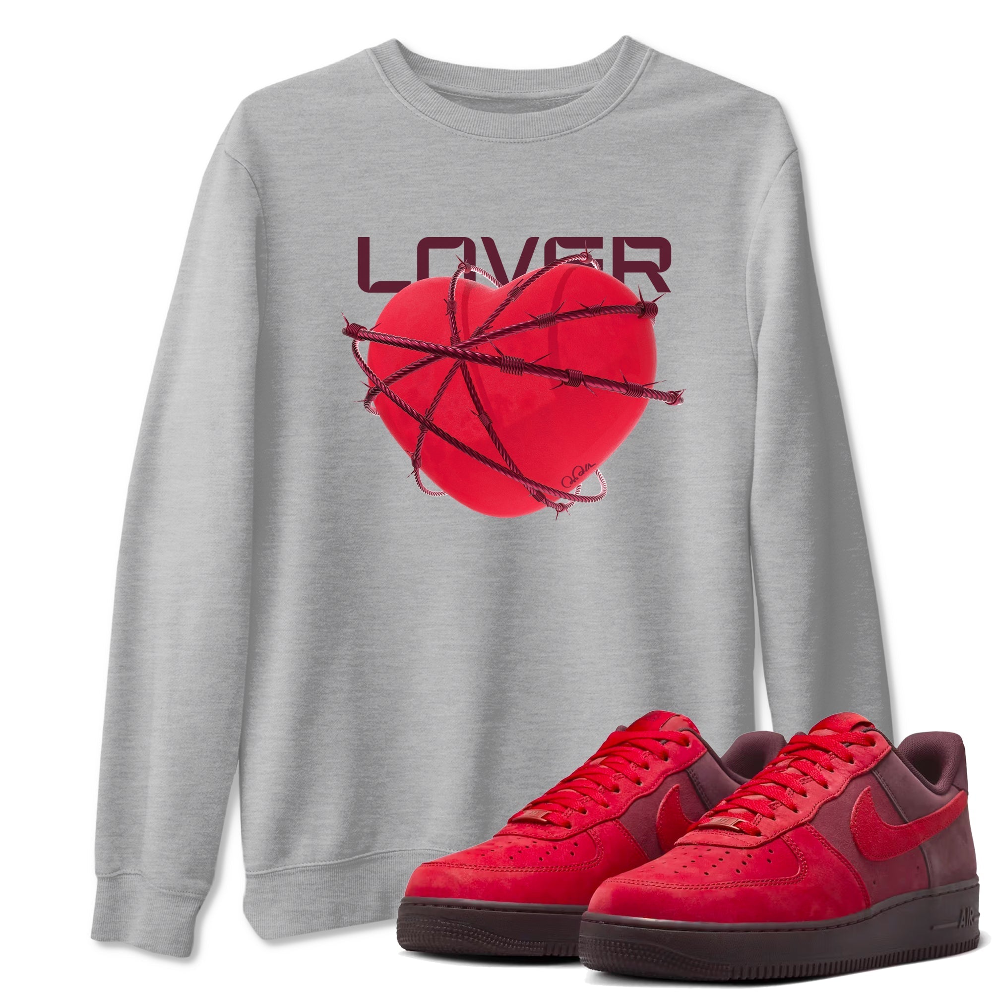 Heart Lover snkmatch Tees - Air Force 1 Layers Of Love